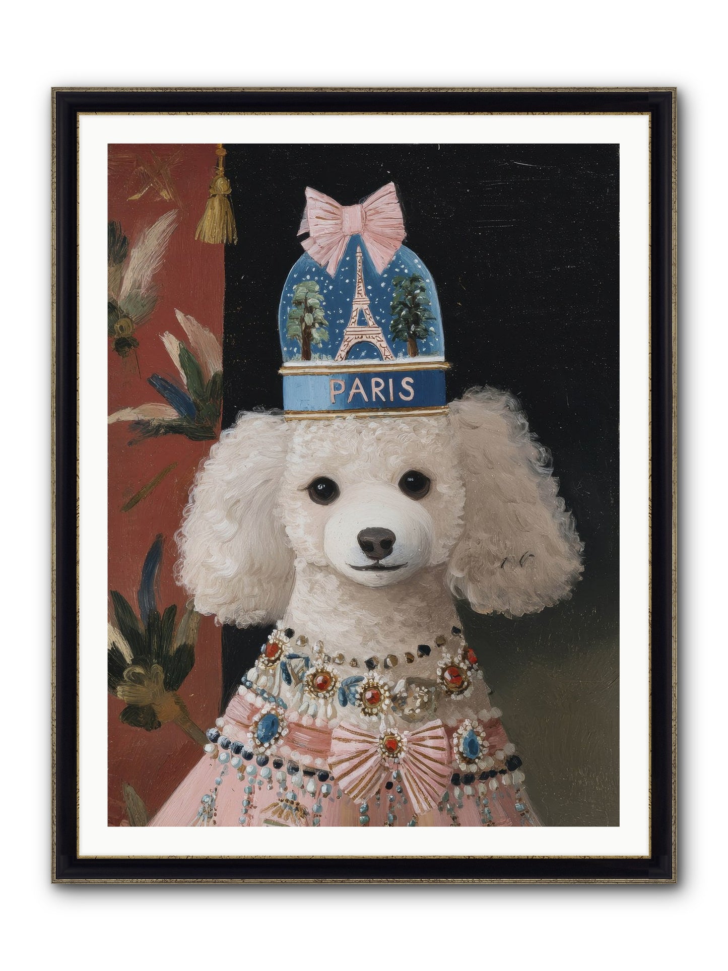 The Wondrous Unveiling Framed Print - Black & Gold 36x48