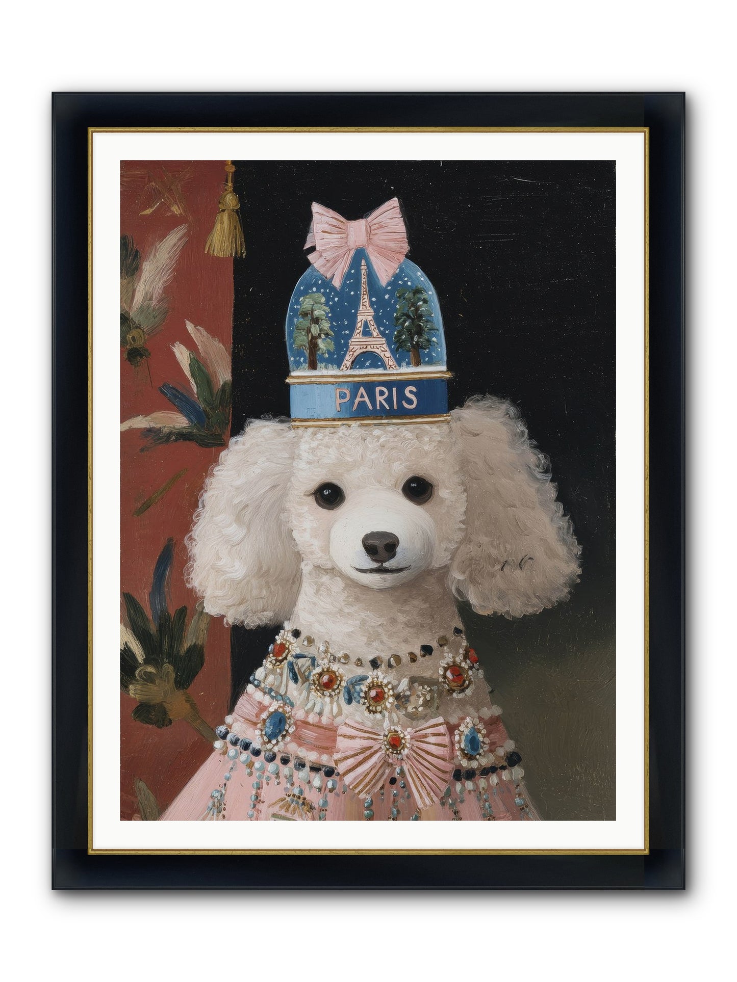 The Wondrous Unveiling Framed Print - Wide Black w/Gold 36x48