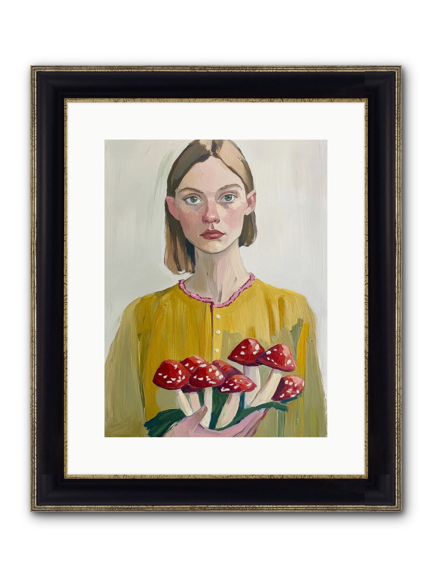 The Woodlands Guide Framed Print - Black & Gold 12x16
