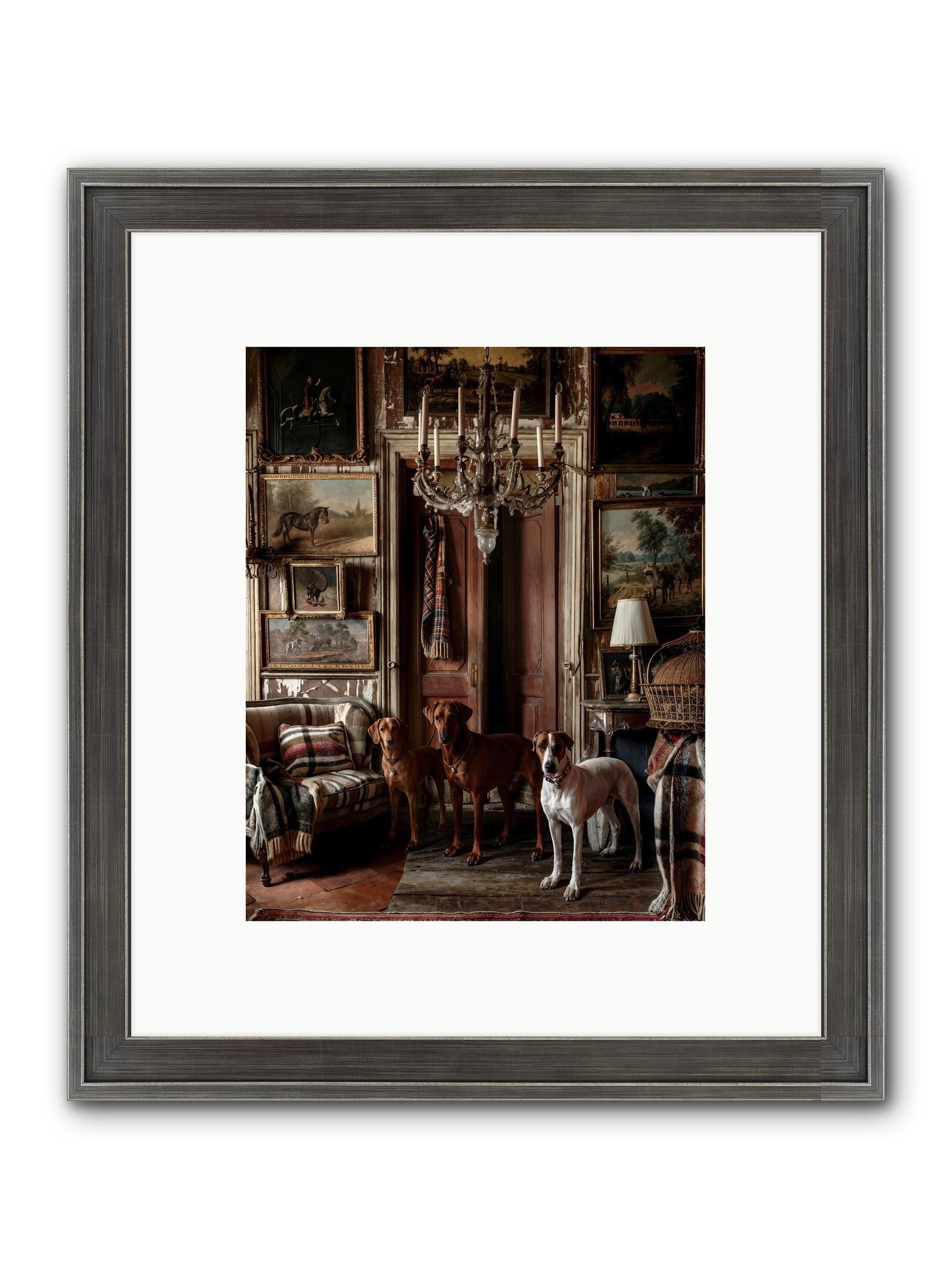 The Woofington Society Framed Print - Slimwoods Black/Silver 8x10