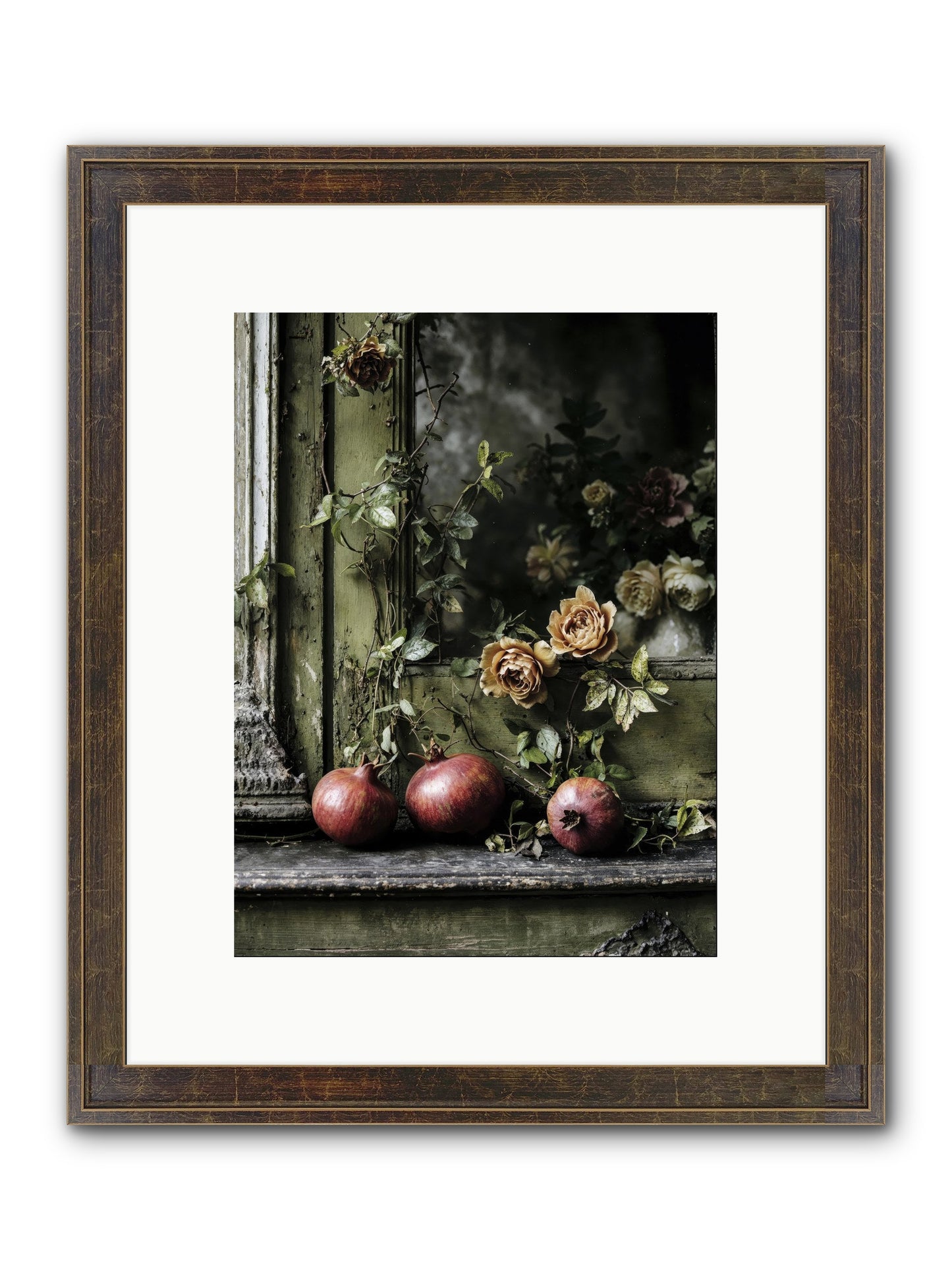 The World Wears Joy Framed Print - Slimwoods Black/Gold 9x12
