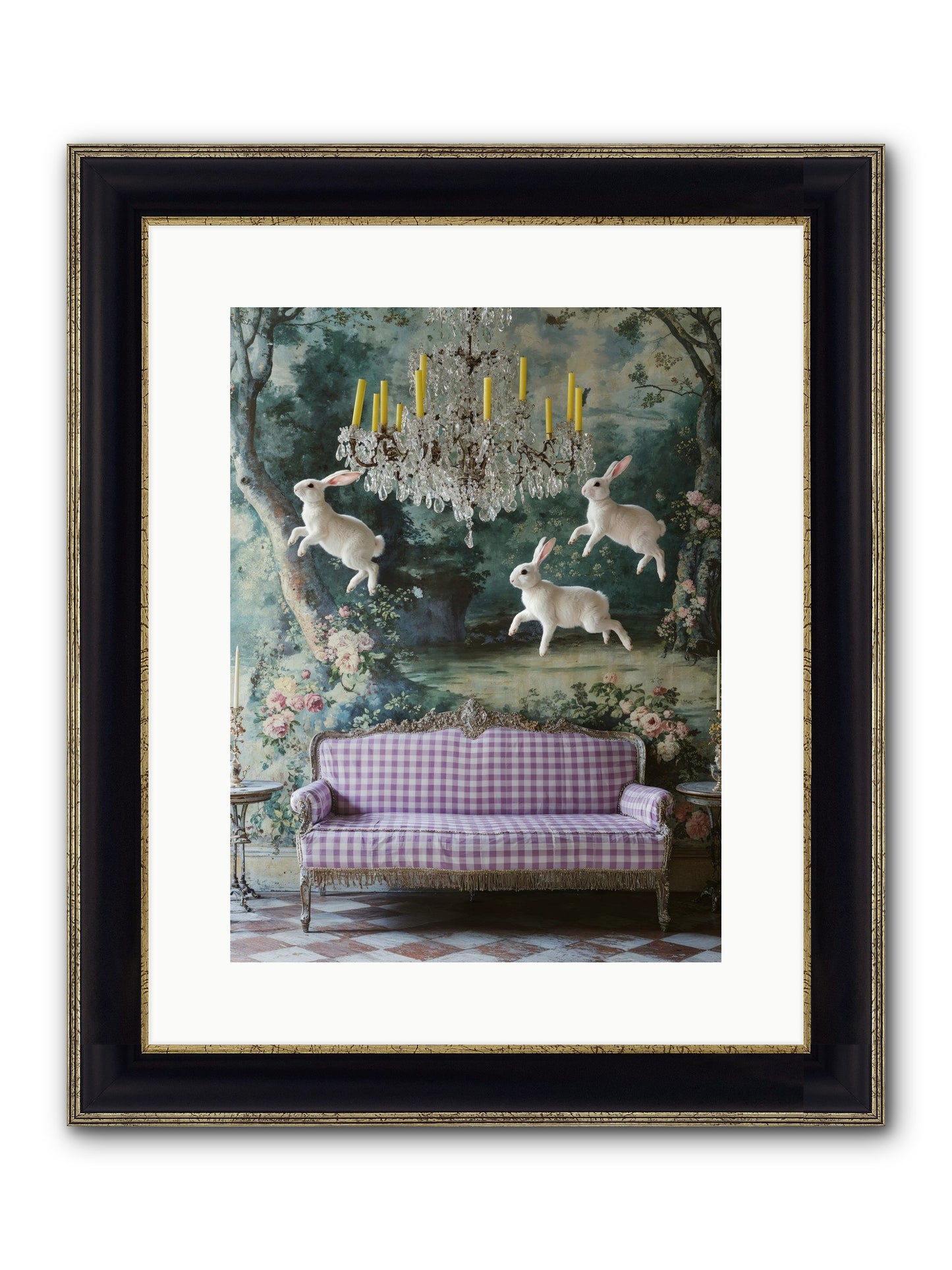 Theater Of Morning Light Framed Print - Black & Gold 12x16