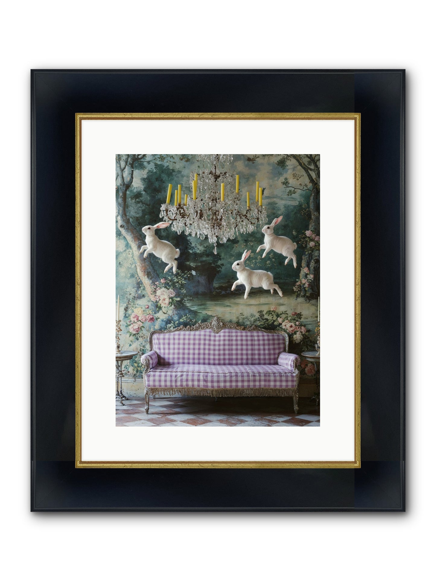 Theater Of Morning Light Framed Print - Wide Black w/Gold 12x16