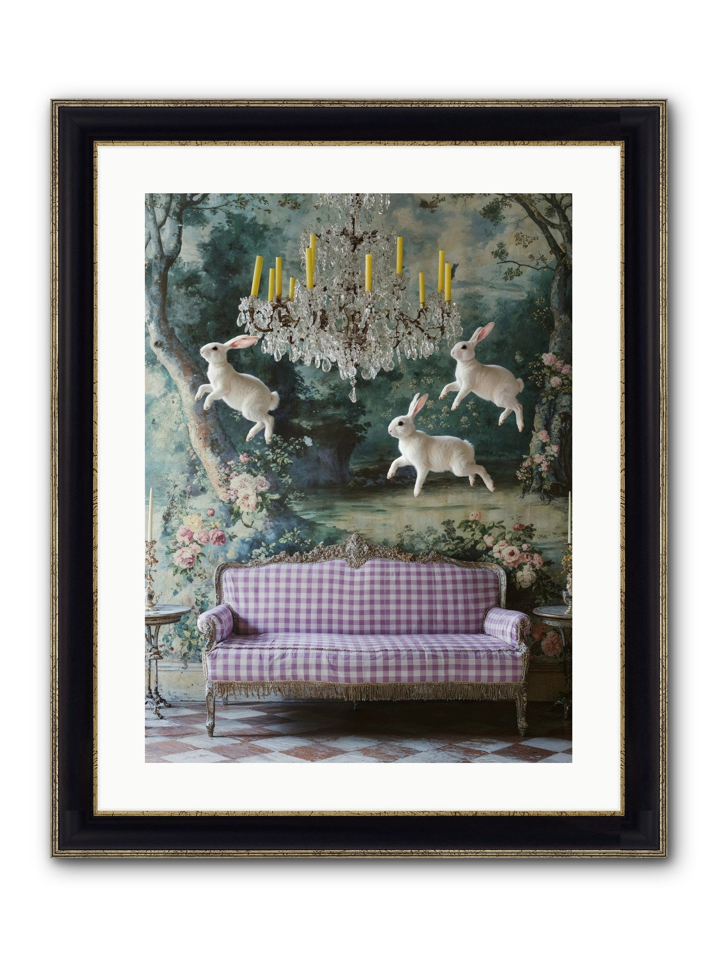 Theater Of Morning Light Framed Print - Black & Gold 18x24