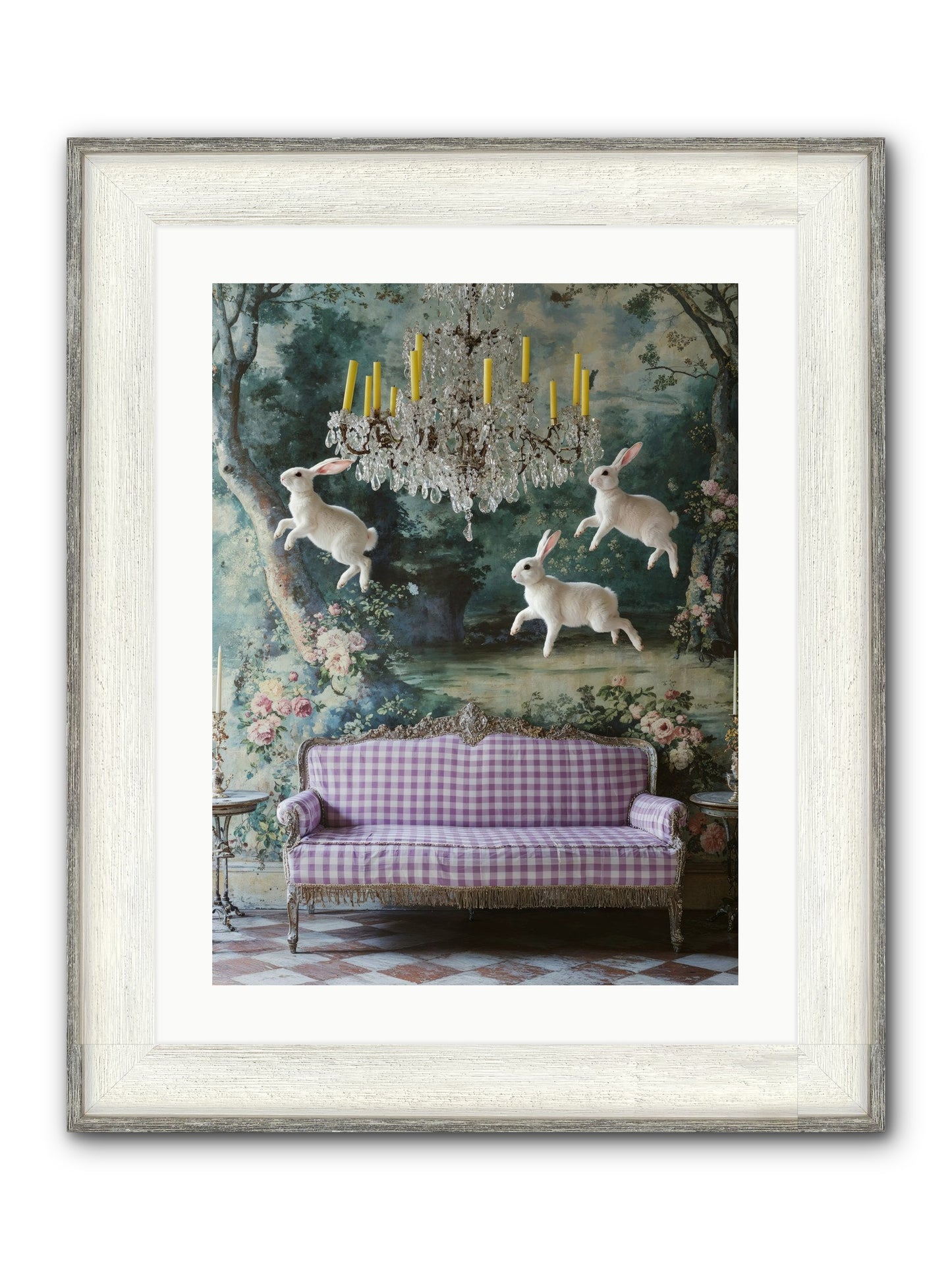Theater Of Morning Light Framed Print - Driftwood White 18x24