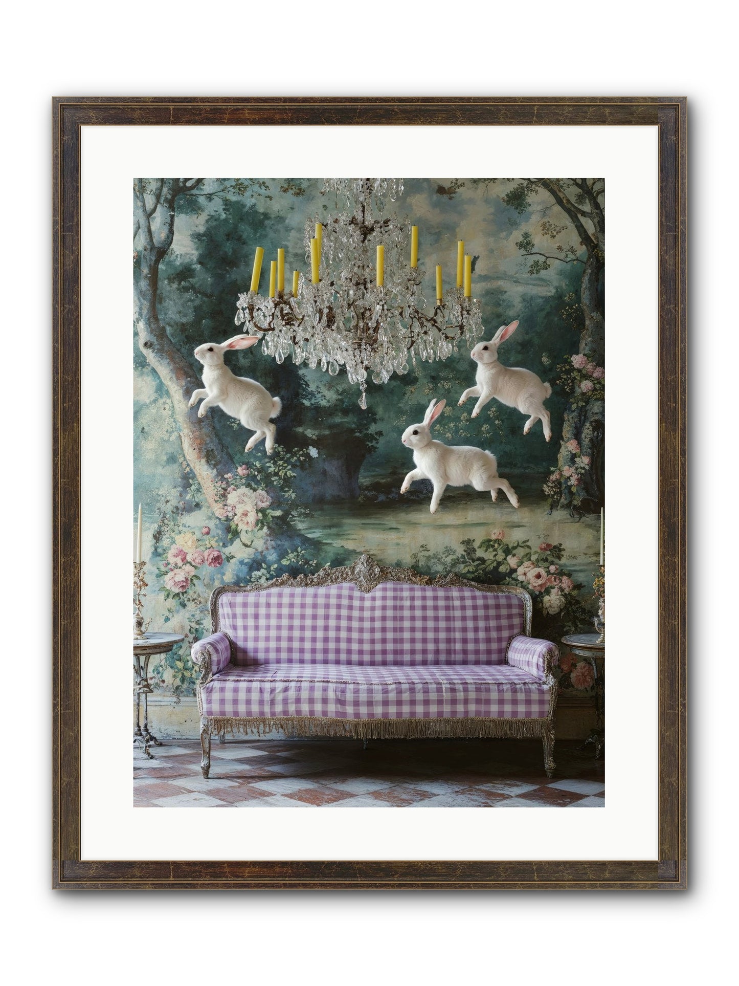 Theater Of Morning Light Framed Print - Slimwoods Black/Gold 18x24