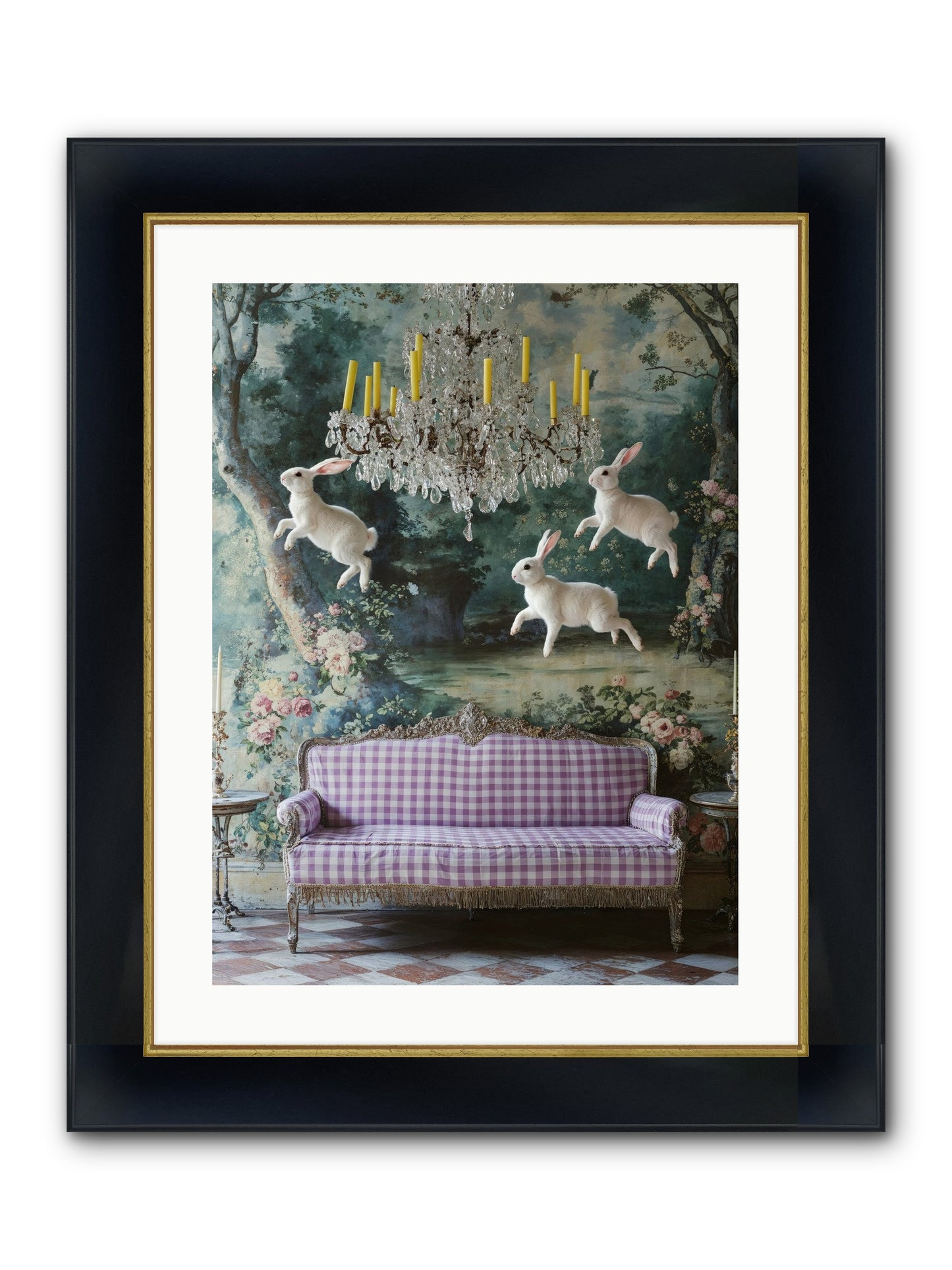 Theater Of Morning Light Framed Print - Wide Black w/Gold 18x24