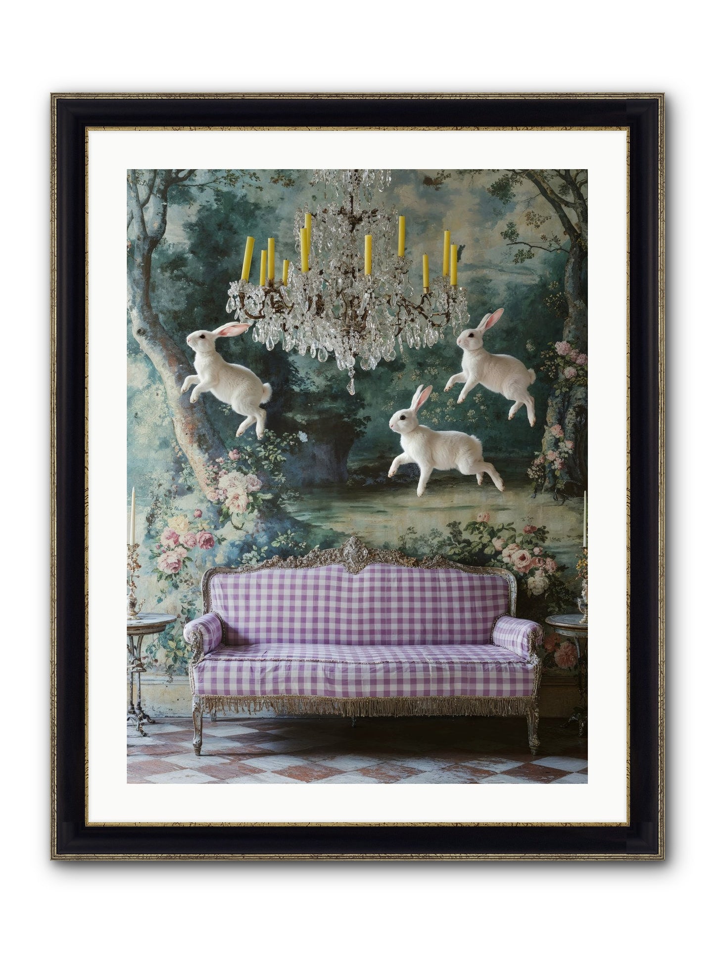 Theater Of Morning Light Framed Print - Black & Gold 24x32