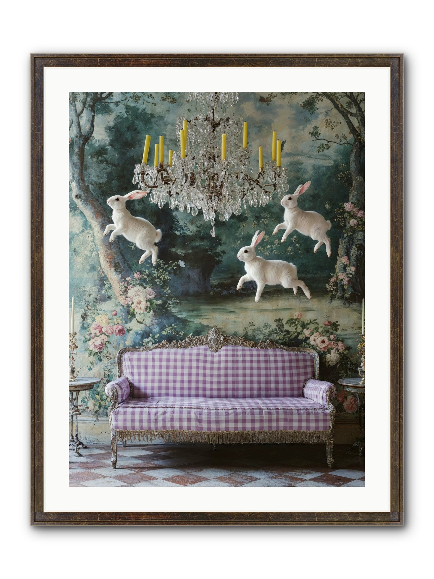 Theater Of Morning Light Framed Print - Slimwoods Black/Gold 24x32