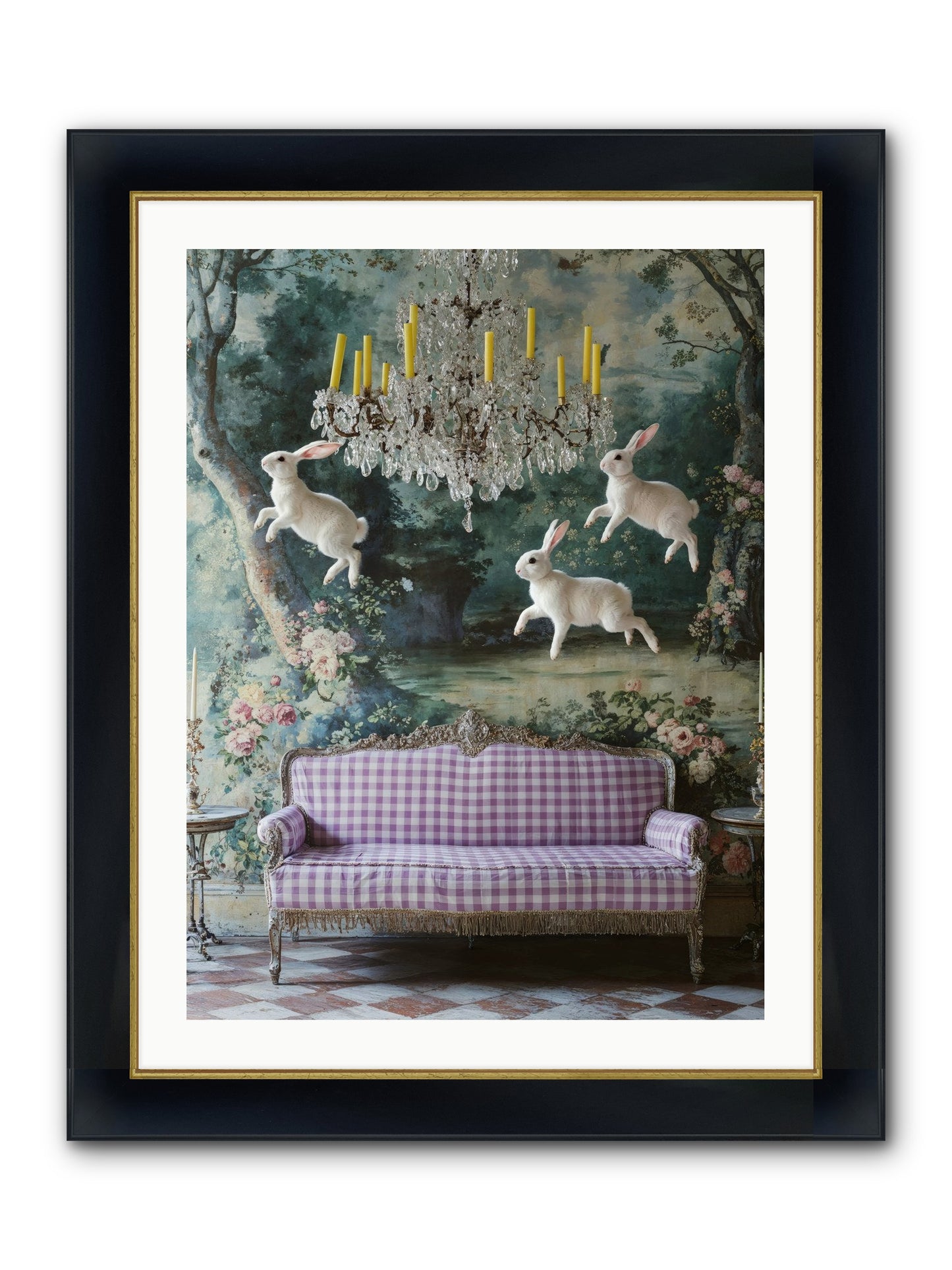 Theater Of Morning Light Framed Print - Wide Black w/Gold 24x32