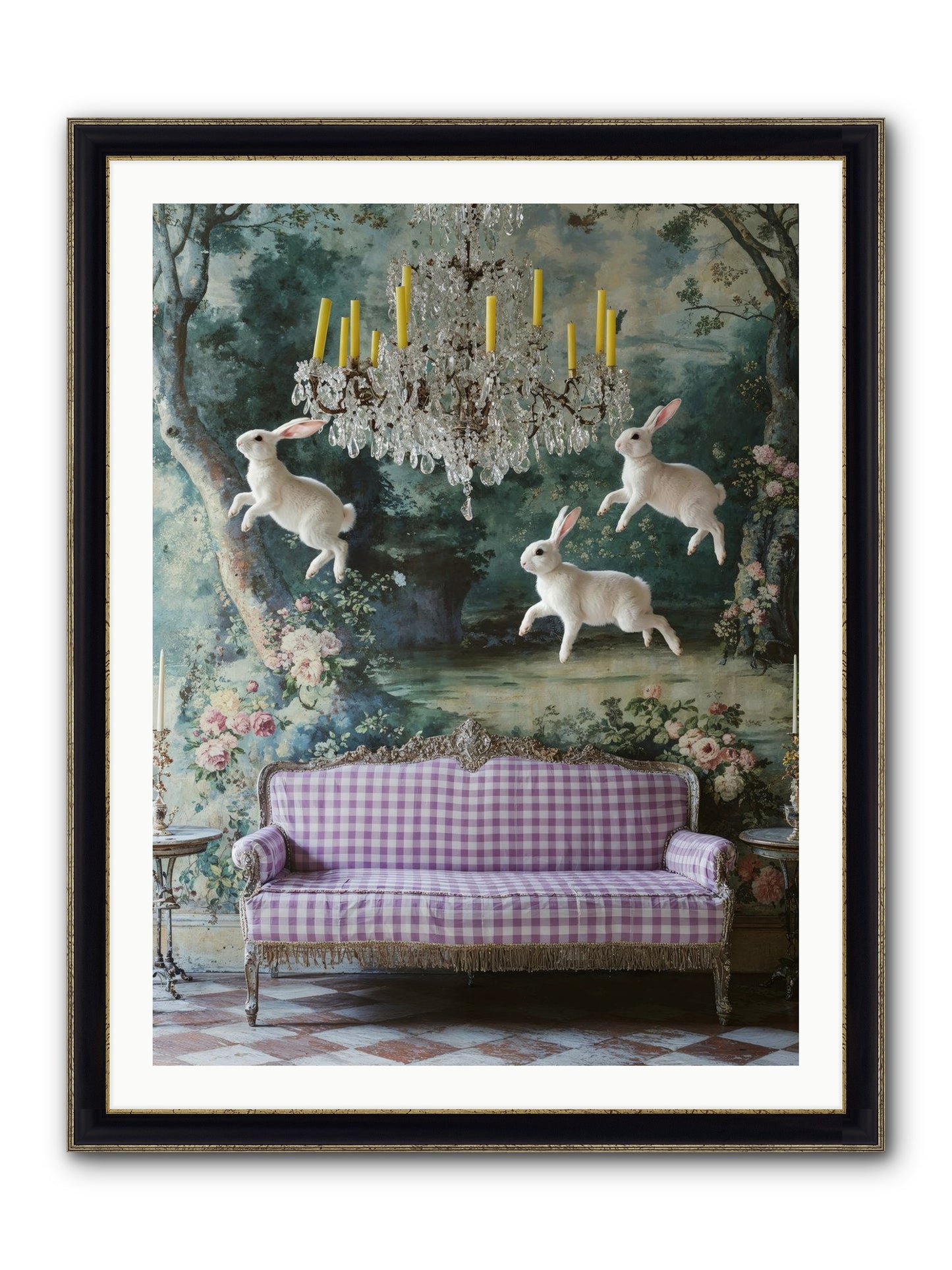 Theater Of Morning Light Framed Print - Black & Gold 30x40