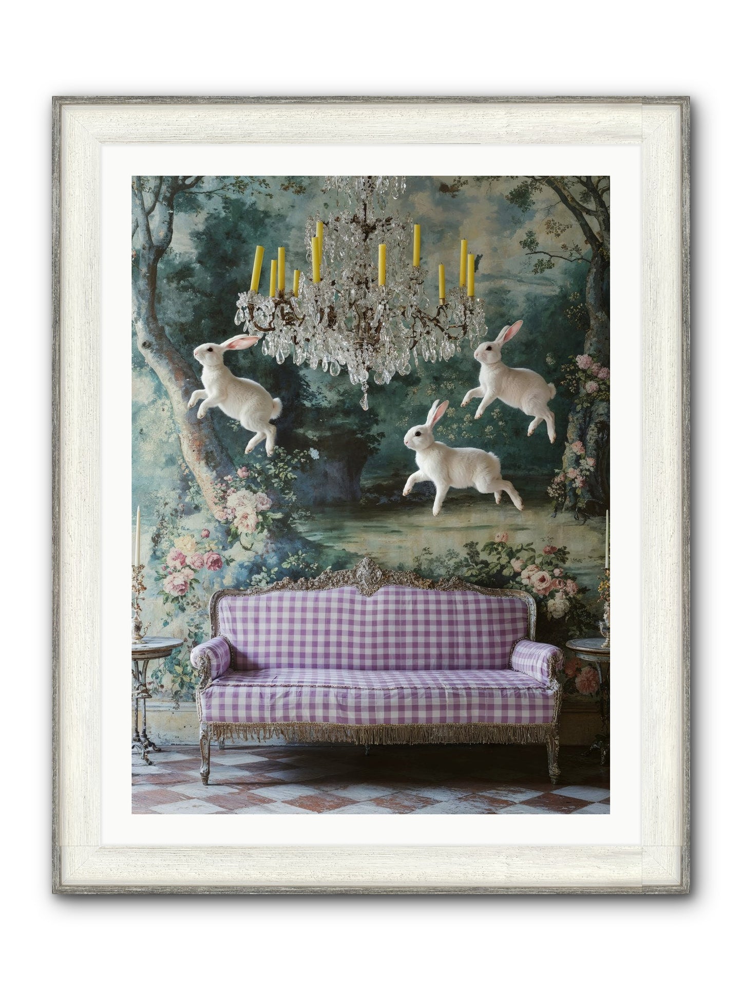 Theater Of Morning Light Framed Print - Driftwood White 30x40