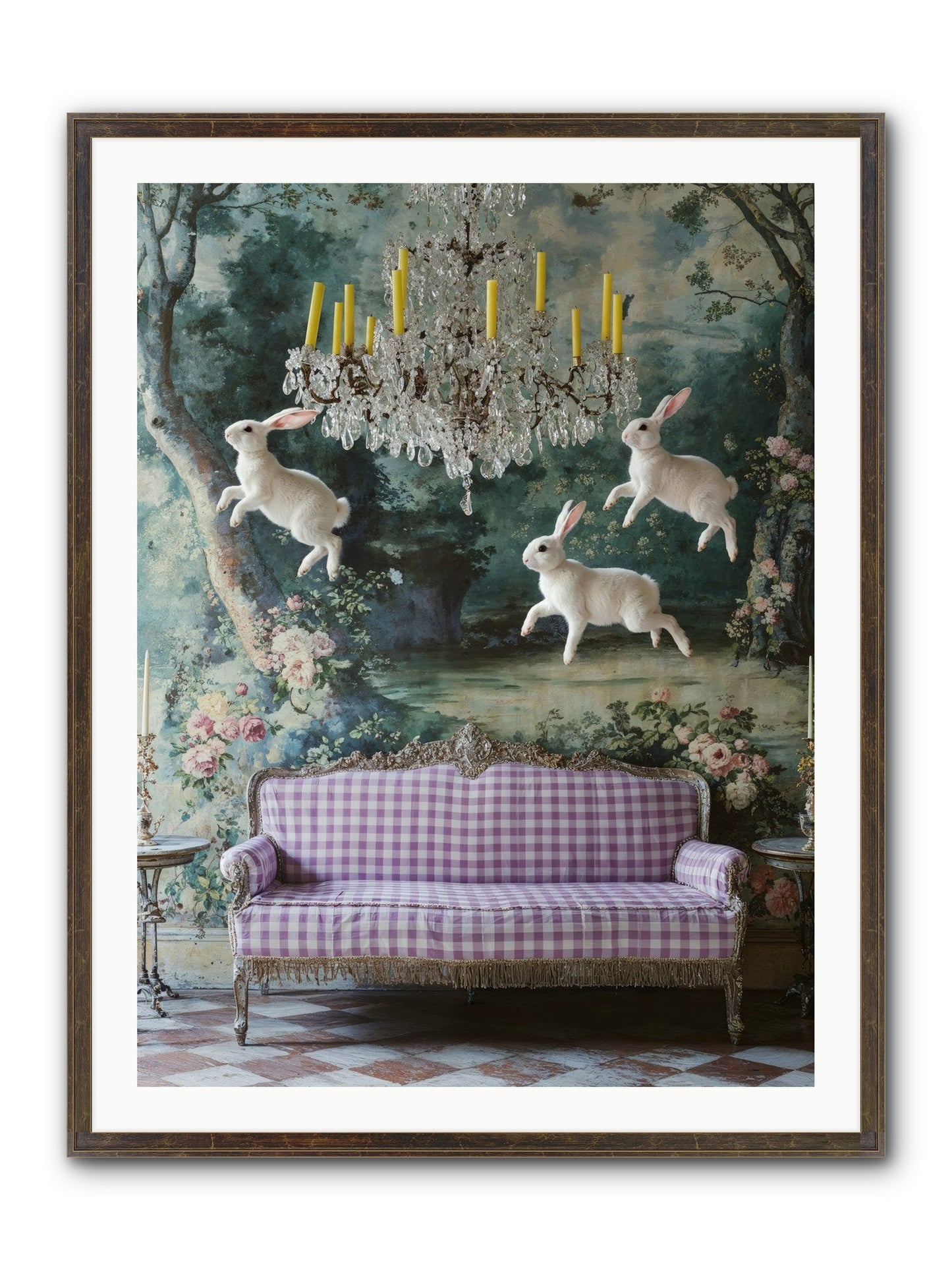 Theater Of Morning Light Framed Print - Slimwoods Black/Gold 30x40