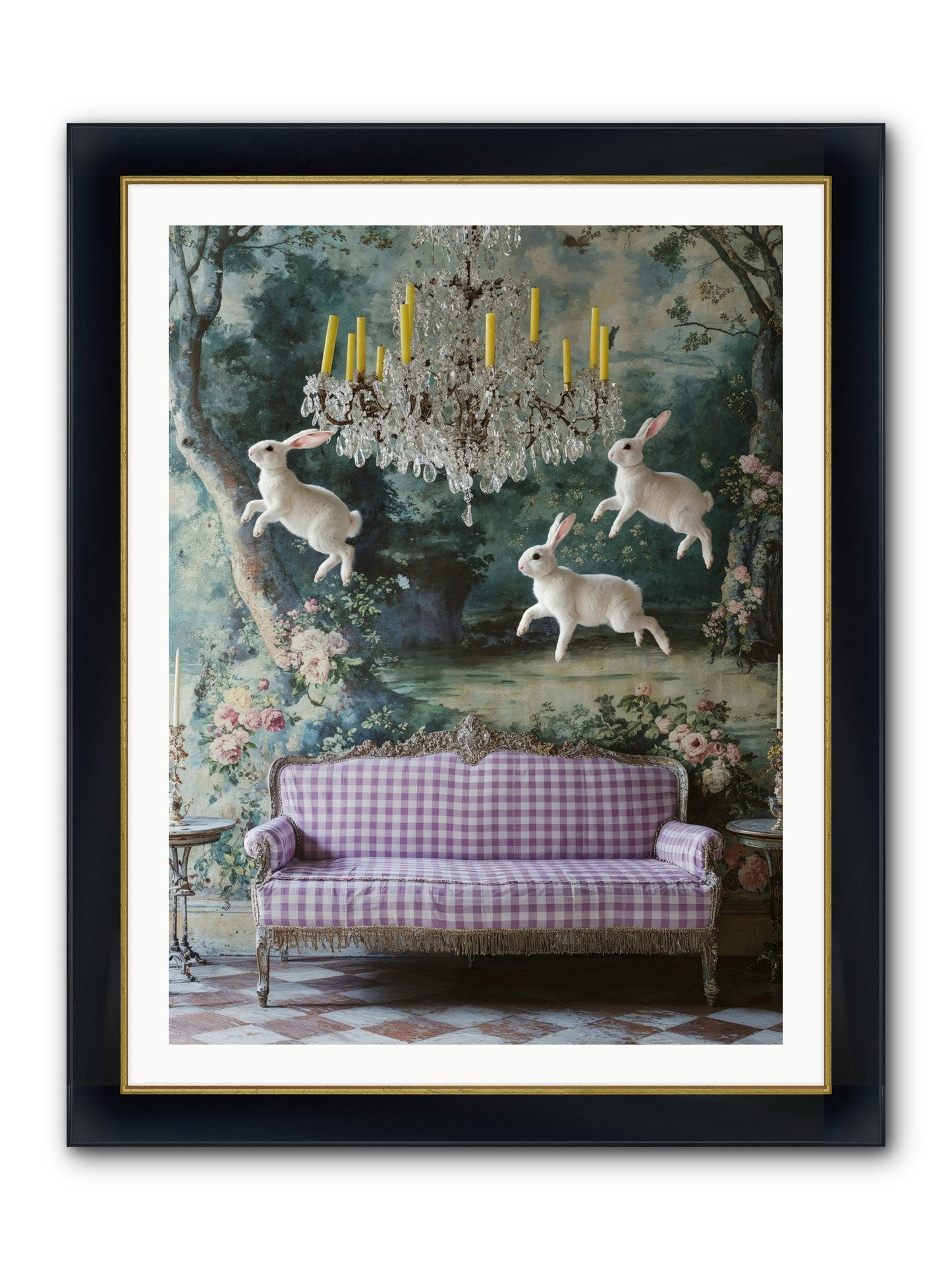 Theater Of Morning Light Framed Print - Wide Black w/Gold 30x40