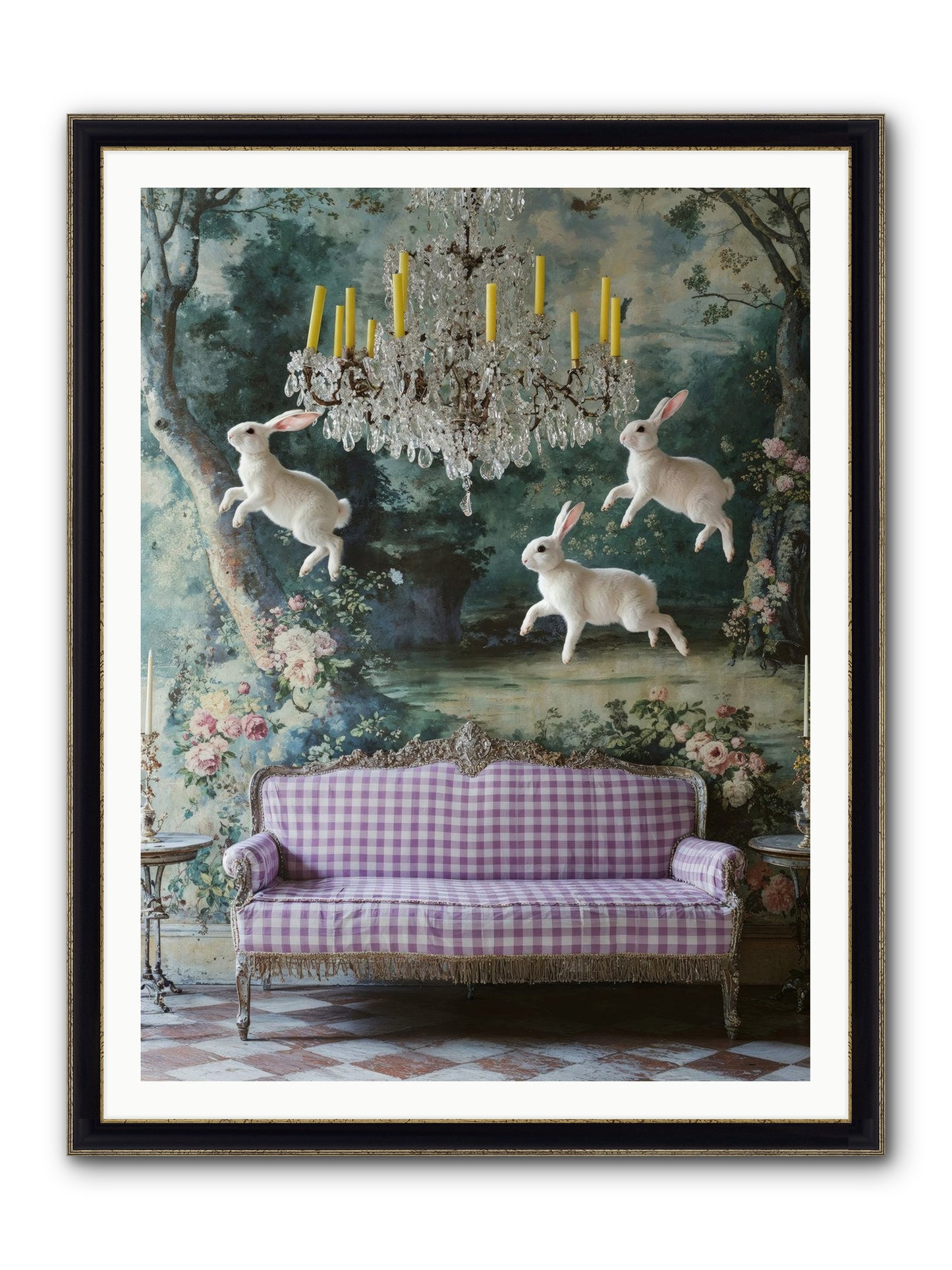 Theater Of Morning Light Framed Print - Black & Gold 36x48