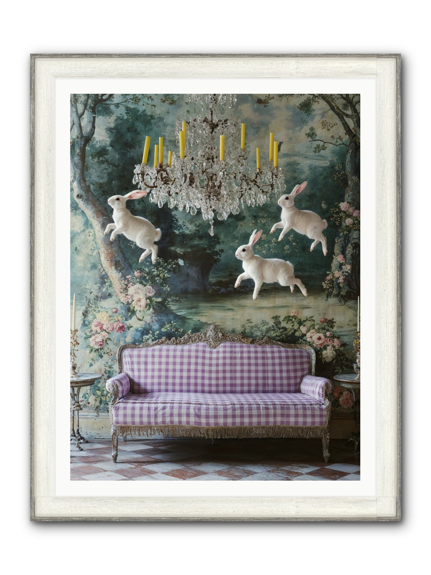 Theater Of Morning Light Framed Print - Driftwood White 36x48