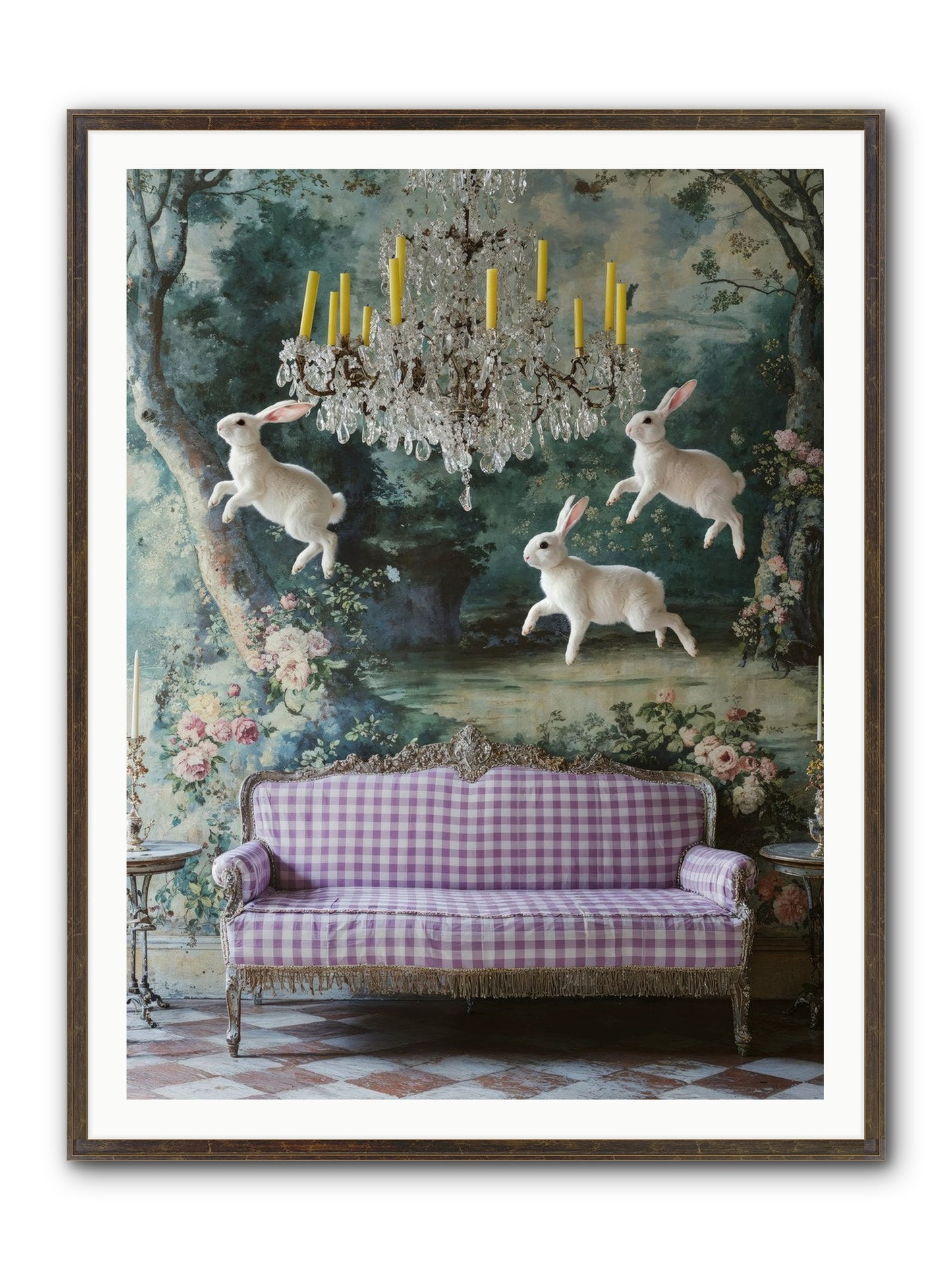 Theater Of Morning Light Framed Print - Slimwoods Black/Gold 36x48