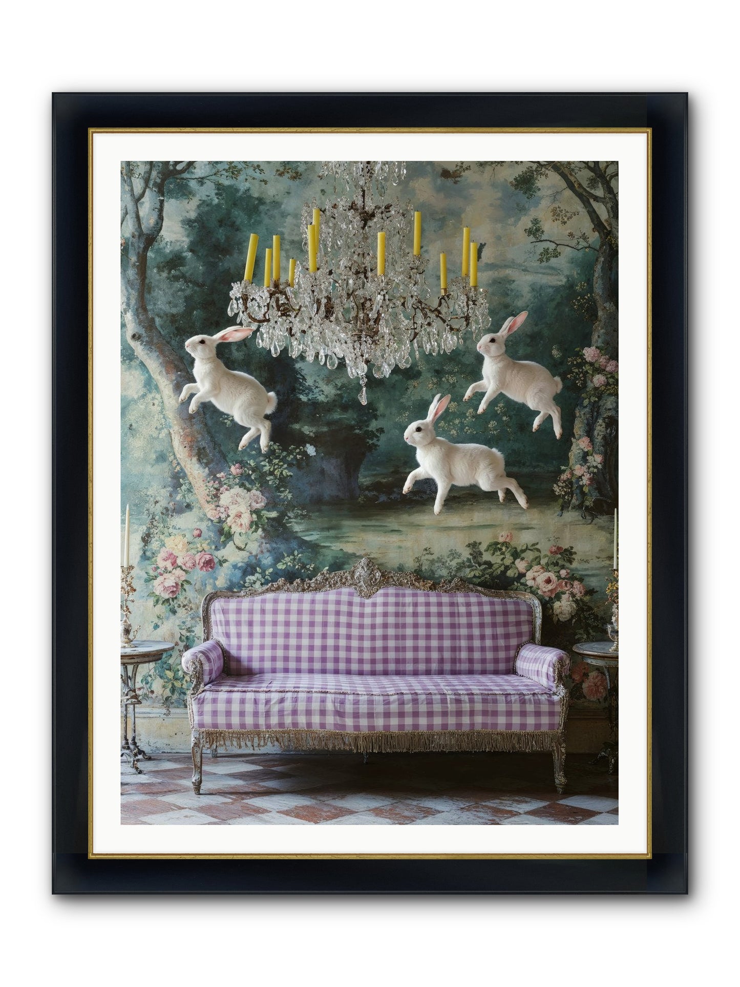 Theater Of Morning Light Framed Print - Wide Black w/Gold 36x48