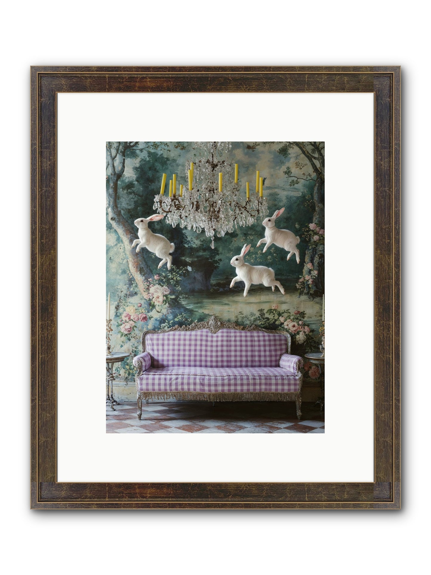 Theater Of Morning Light Framed Print - Slimwoods Black/Gold 9x12
