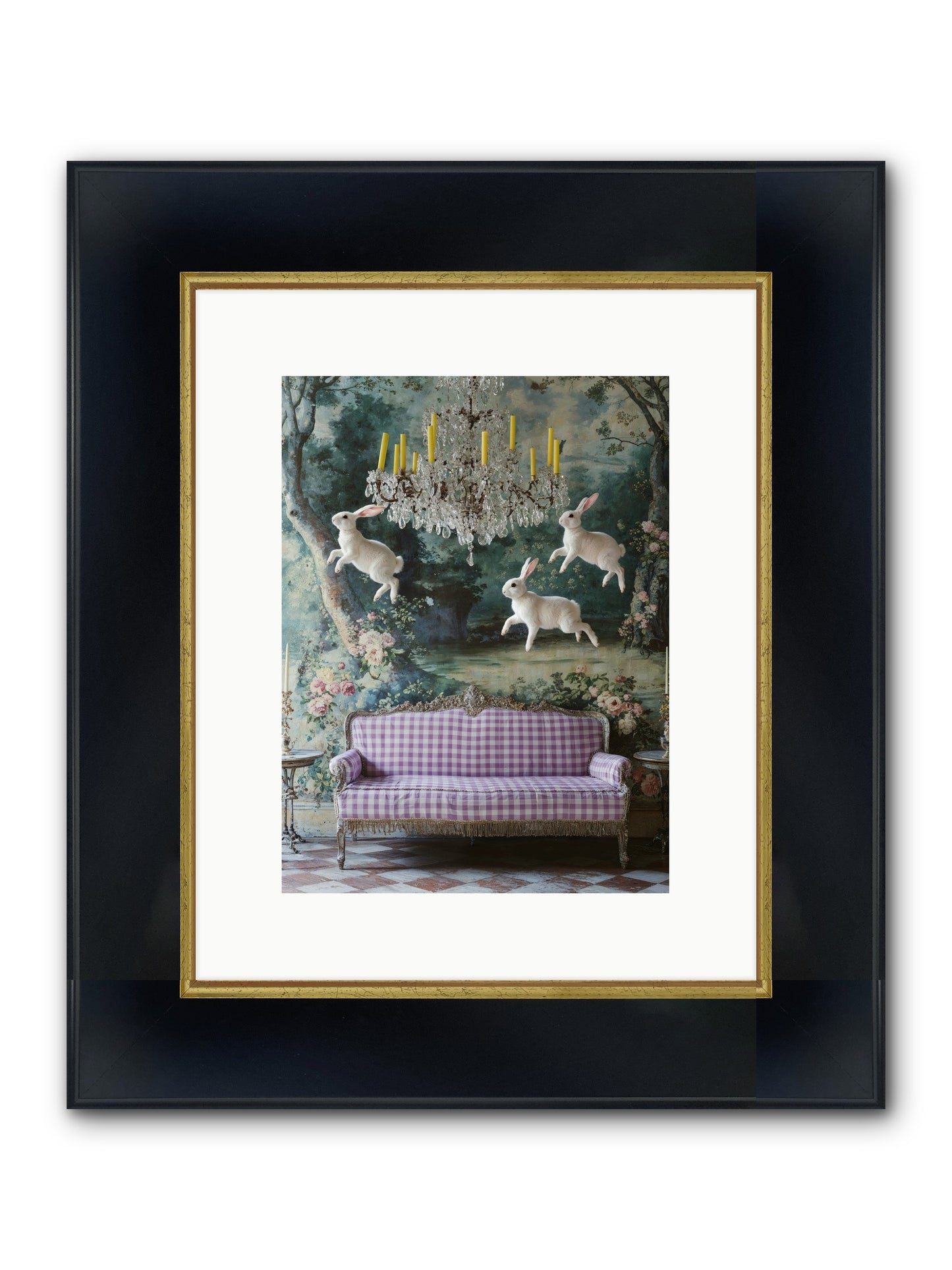 Theater Of Morning Light Framed Print - Wide Black w/Gold 9x12