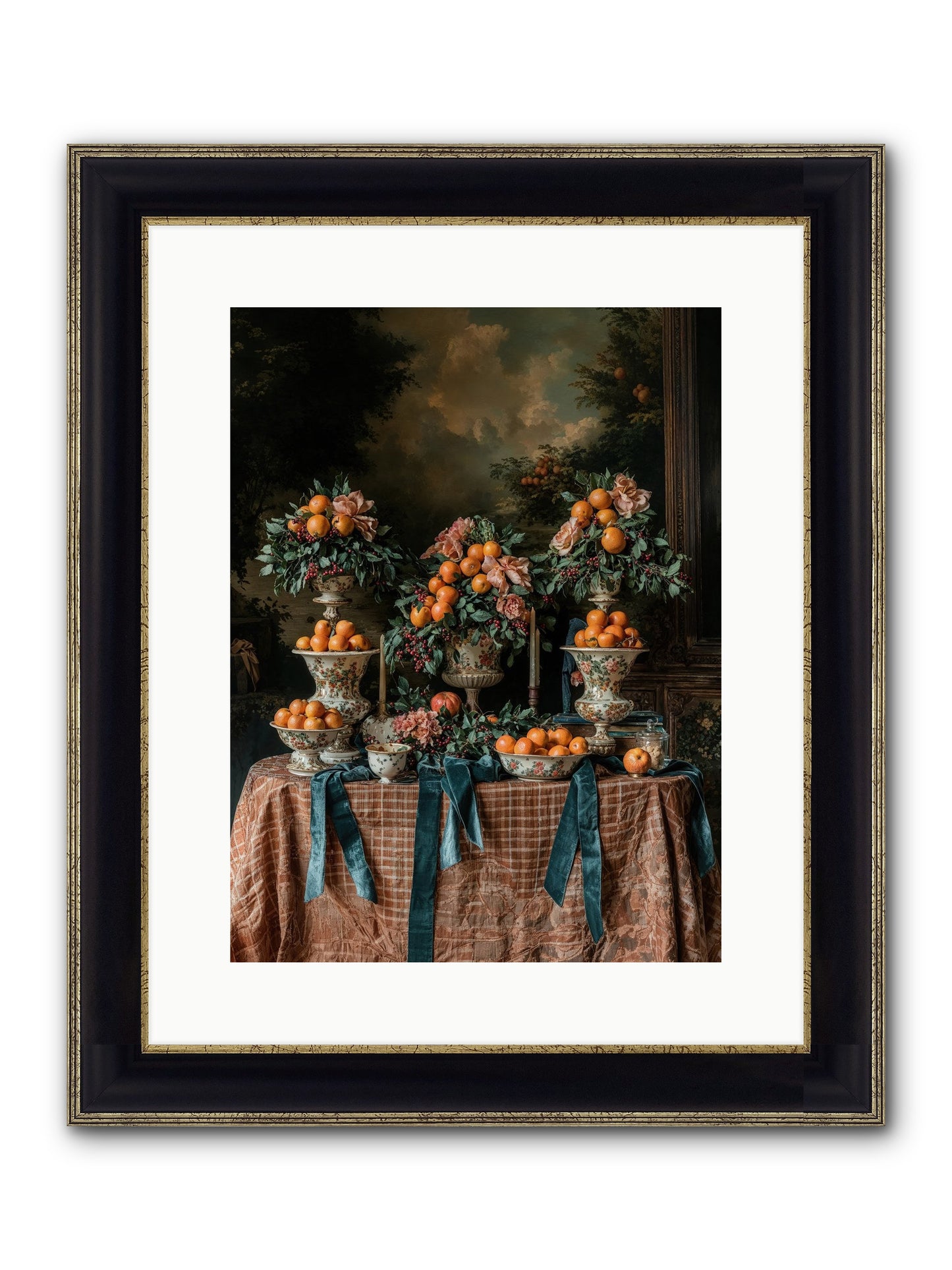 Theater Of Sweetness Framed Print - Black & Gold 12x16