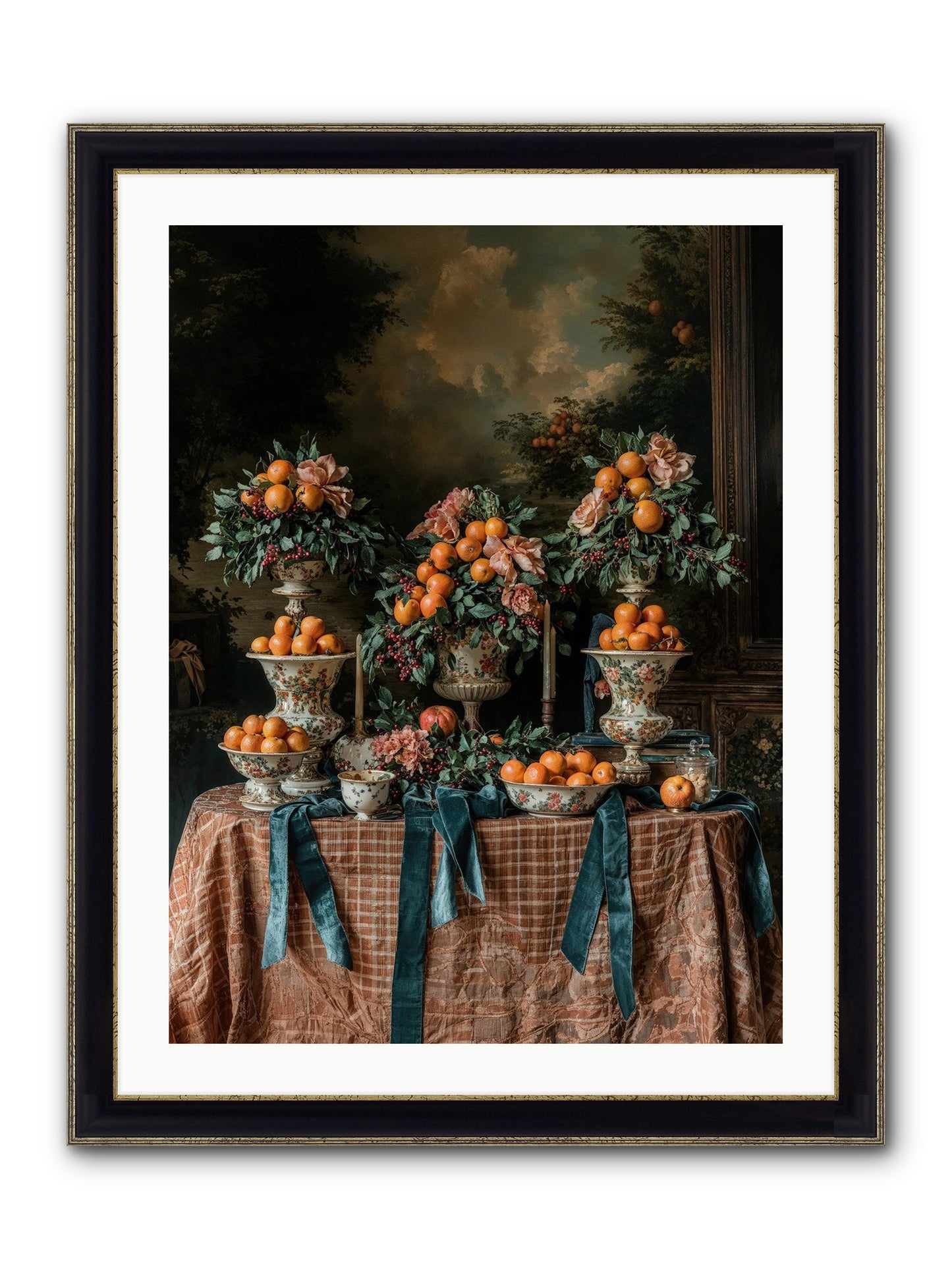Theater Of Sweetness Framed Print - Black & Gold 24x32