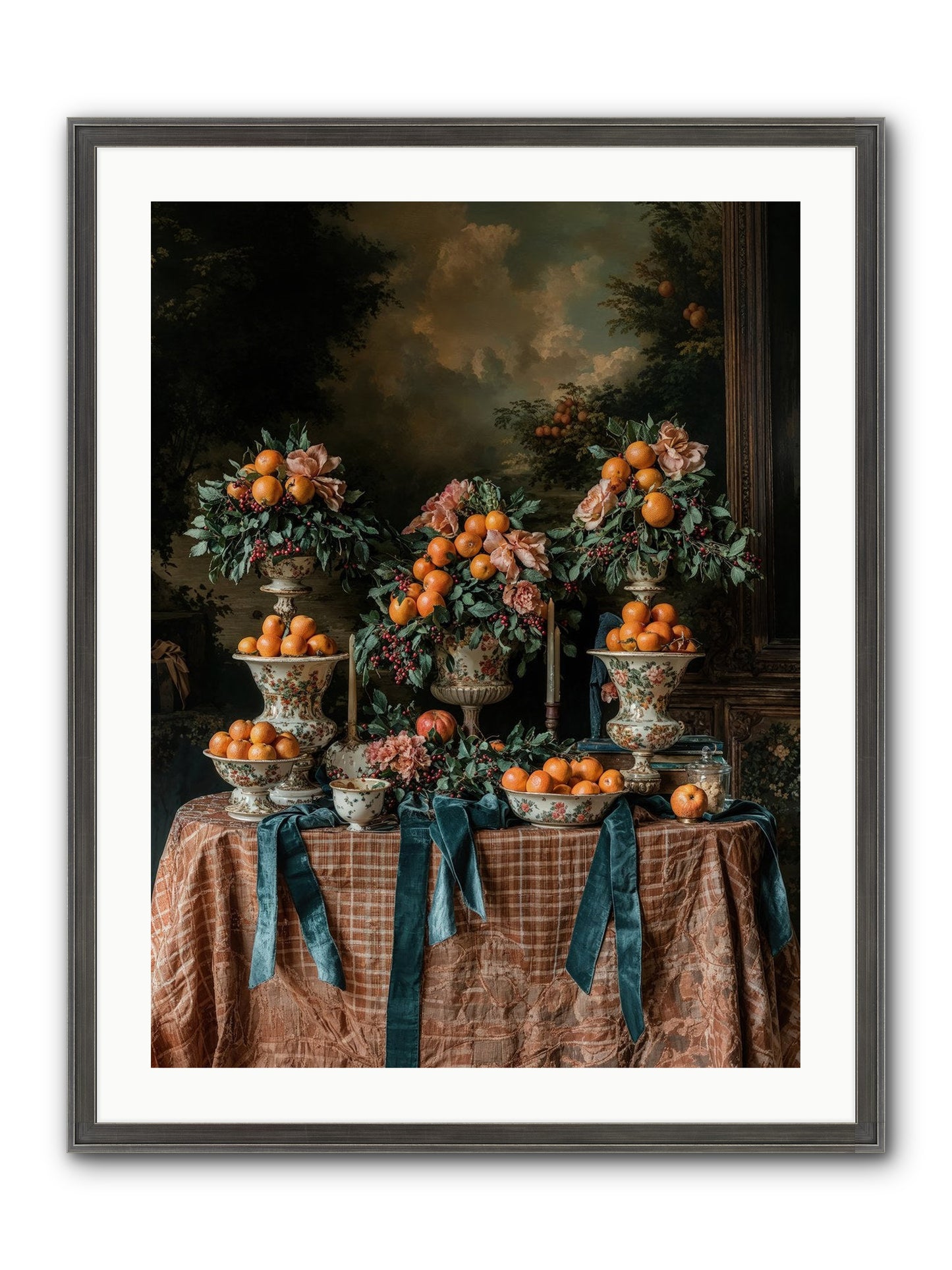 Theater Of Sweetness Framed Print - Slimwoods Black/Silver 24x32