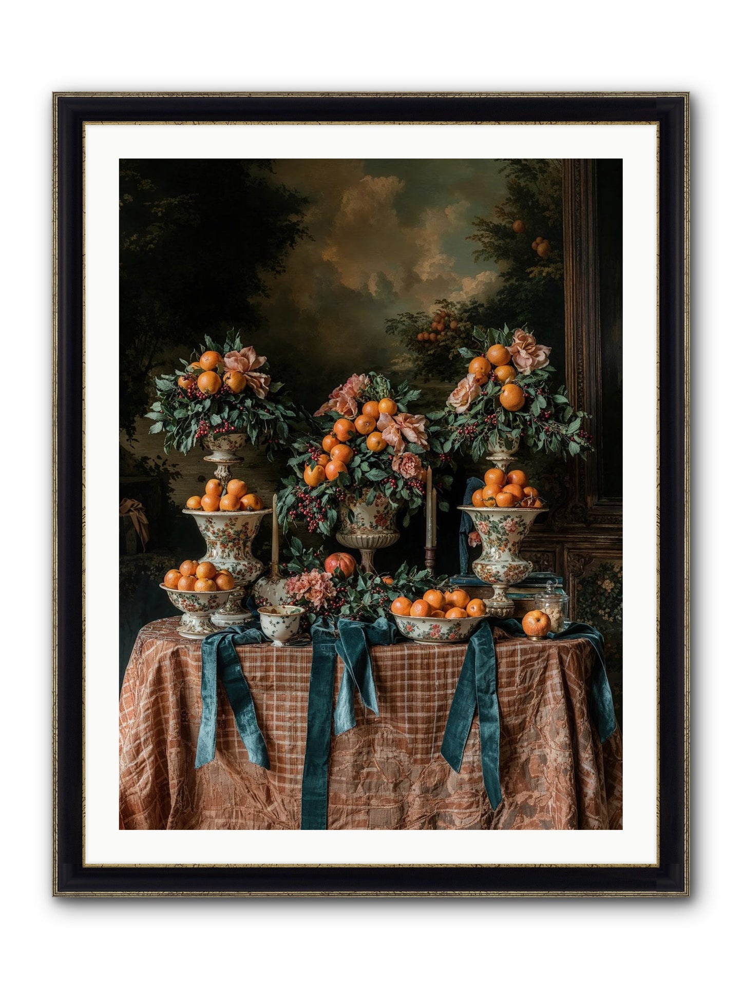 Theater Of Sweetness Framed Print - Black & Gold 30x40