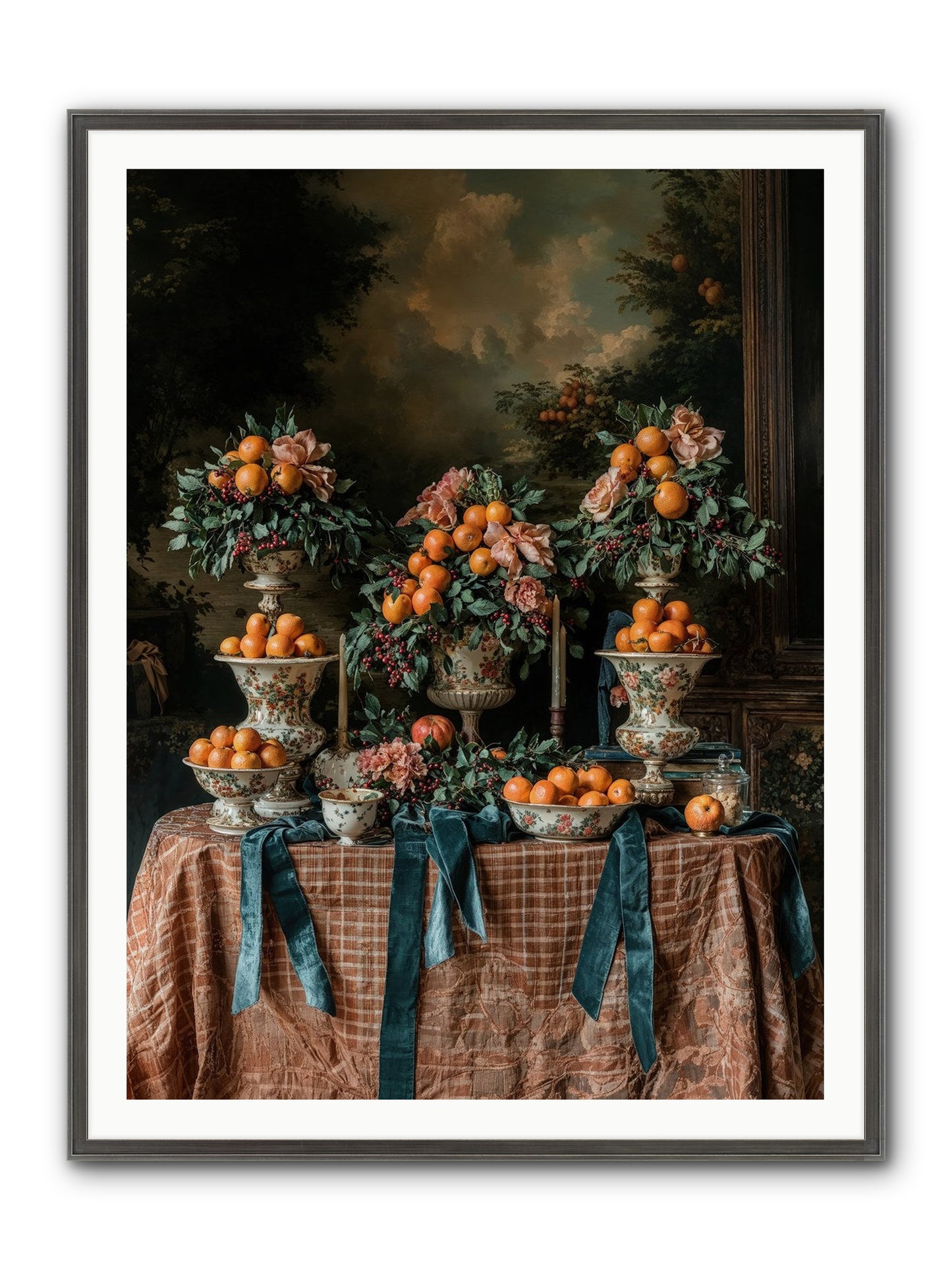 Theater Of Sweetness Framed Print - Slimwoods Black/Silver 36x48