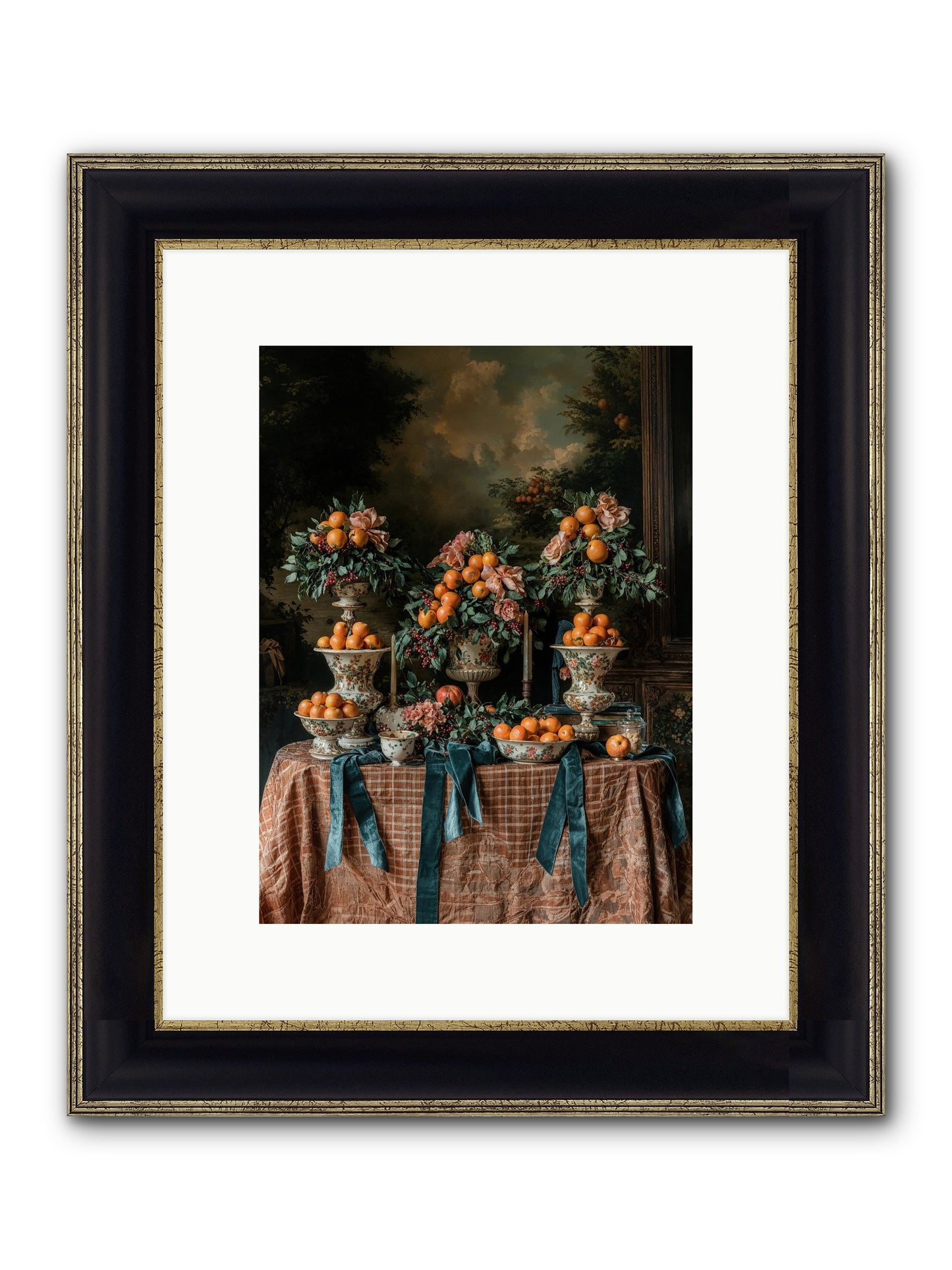 Theater Of Sweetness Framed Print - Black & Gold 9x12