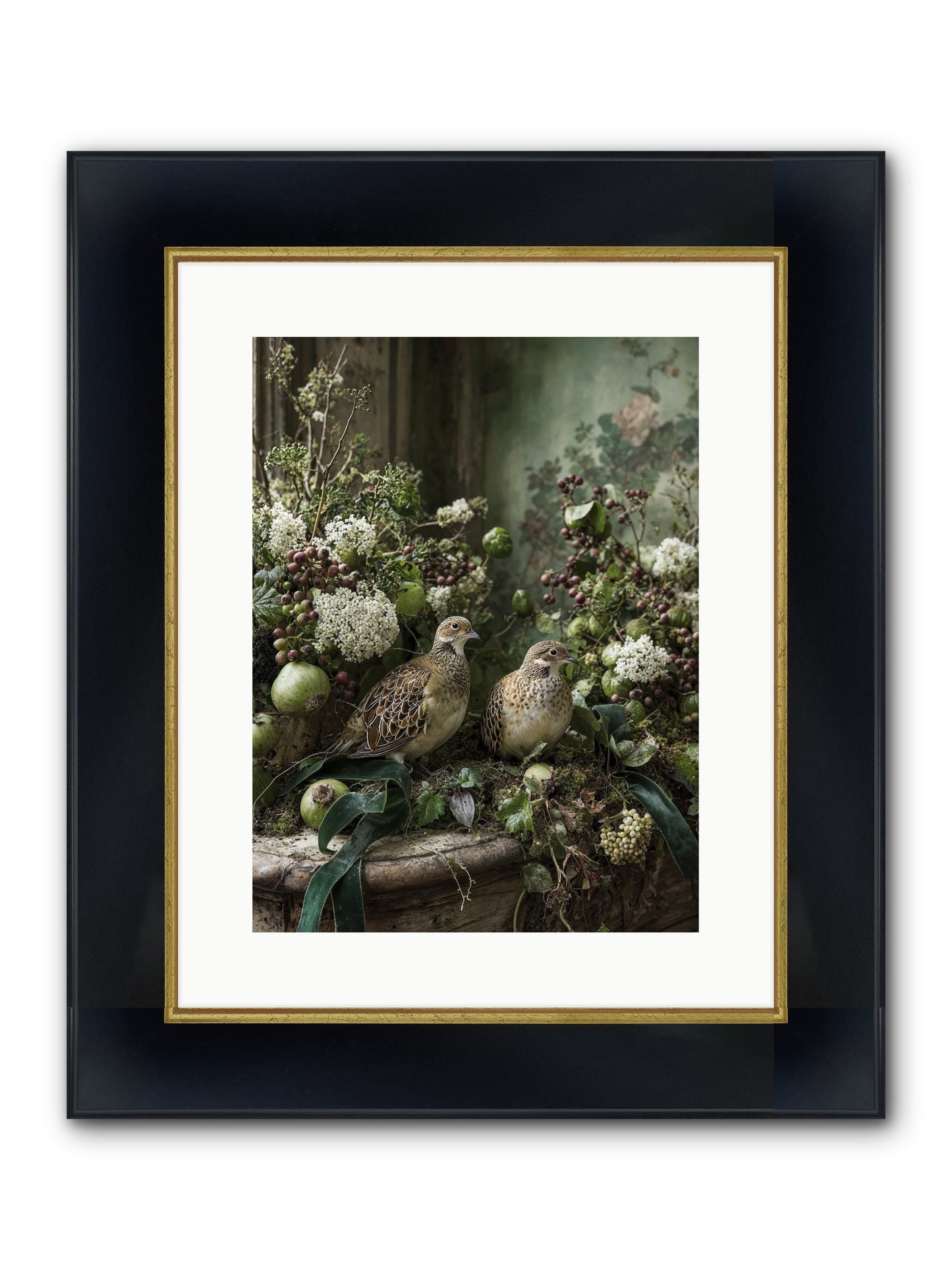 Theatre Framed Print - Wide Black w/Gold 12x16