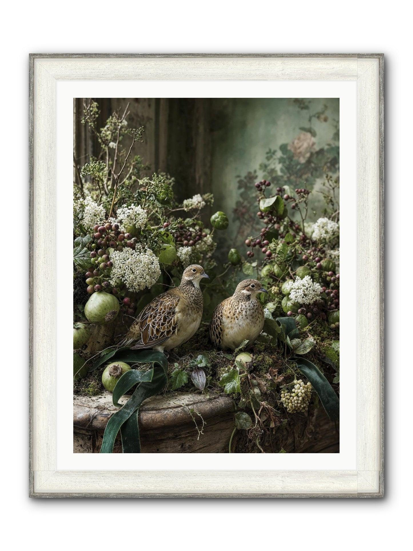 Theatre Framed Print - Driftwood White 30x40