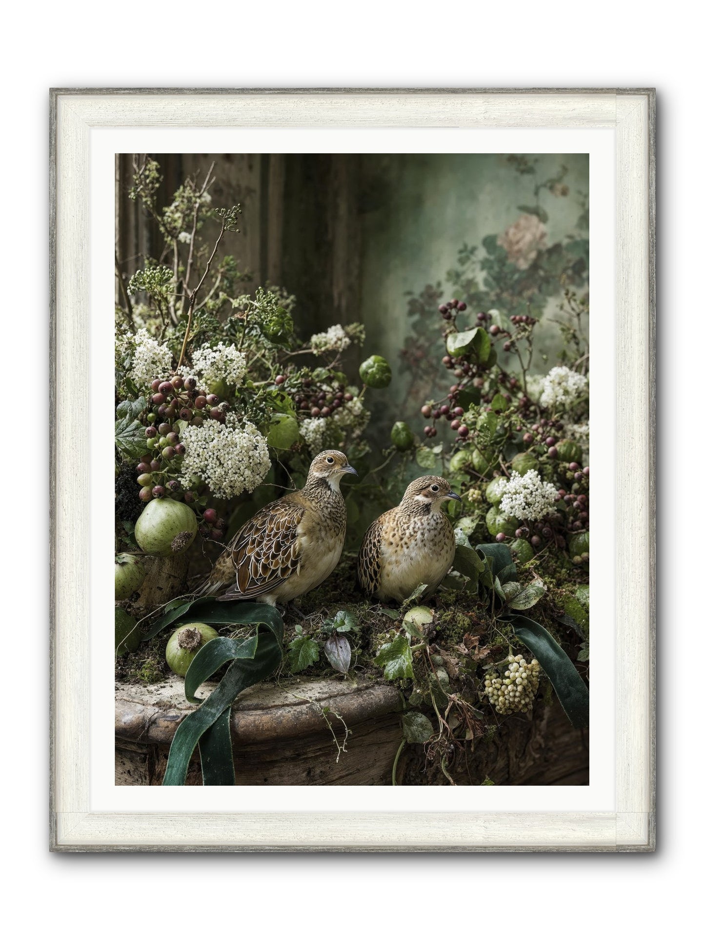 Theatre Framed Print - Driftwood White 36x48