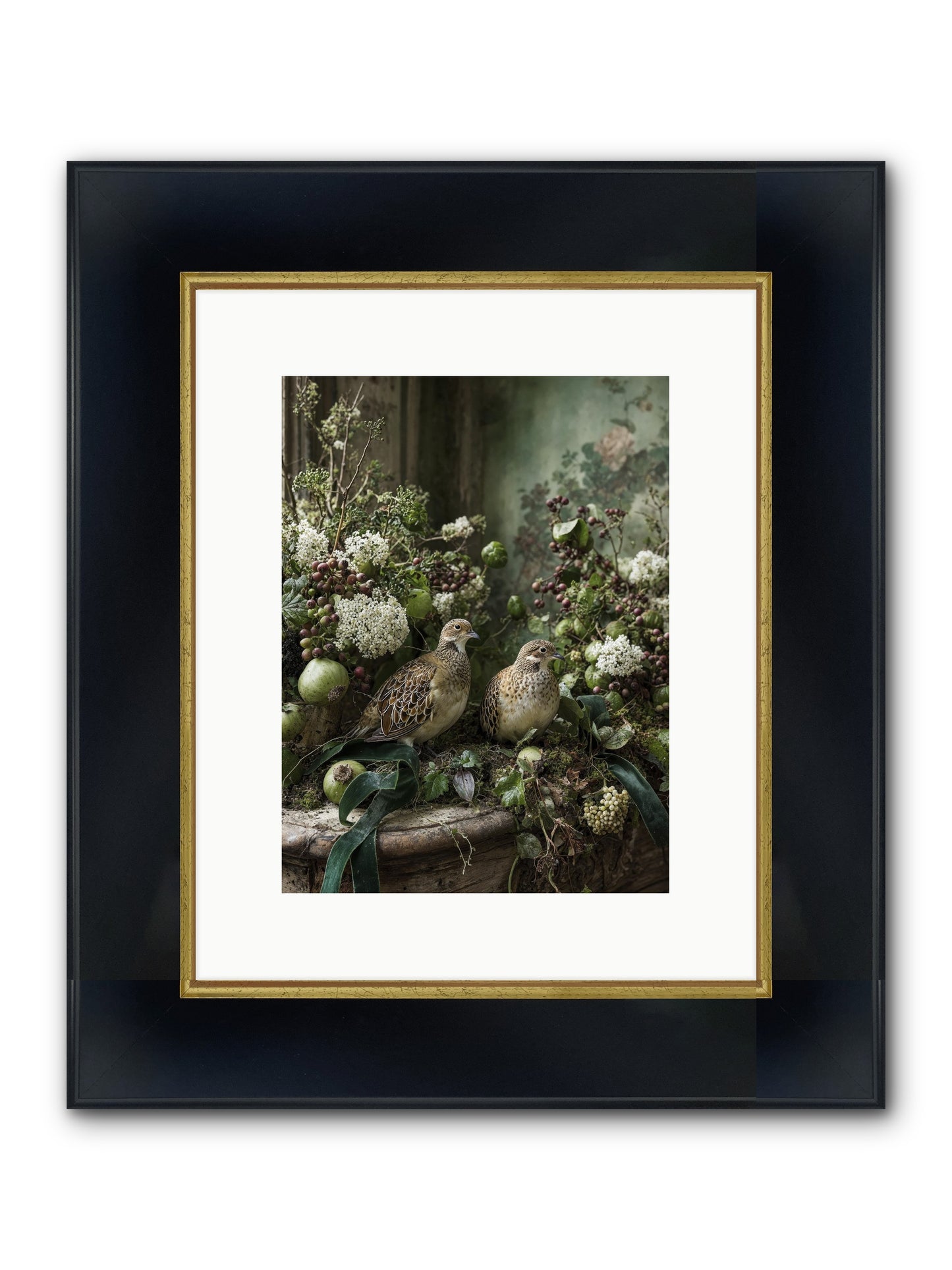Theatre Framed Print - Wide Black w/Gold 9x12
