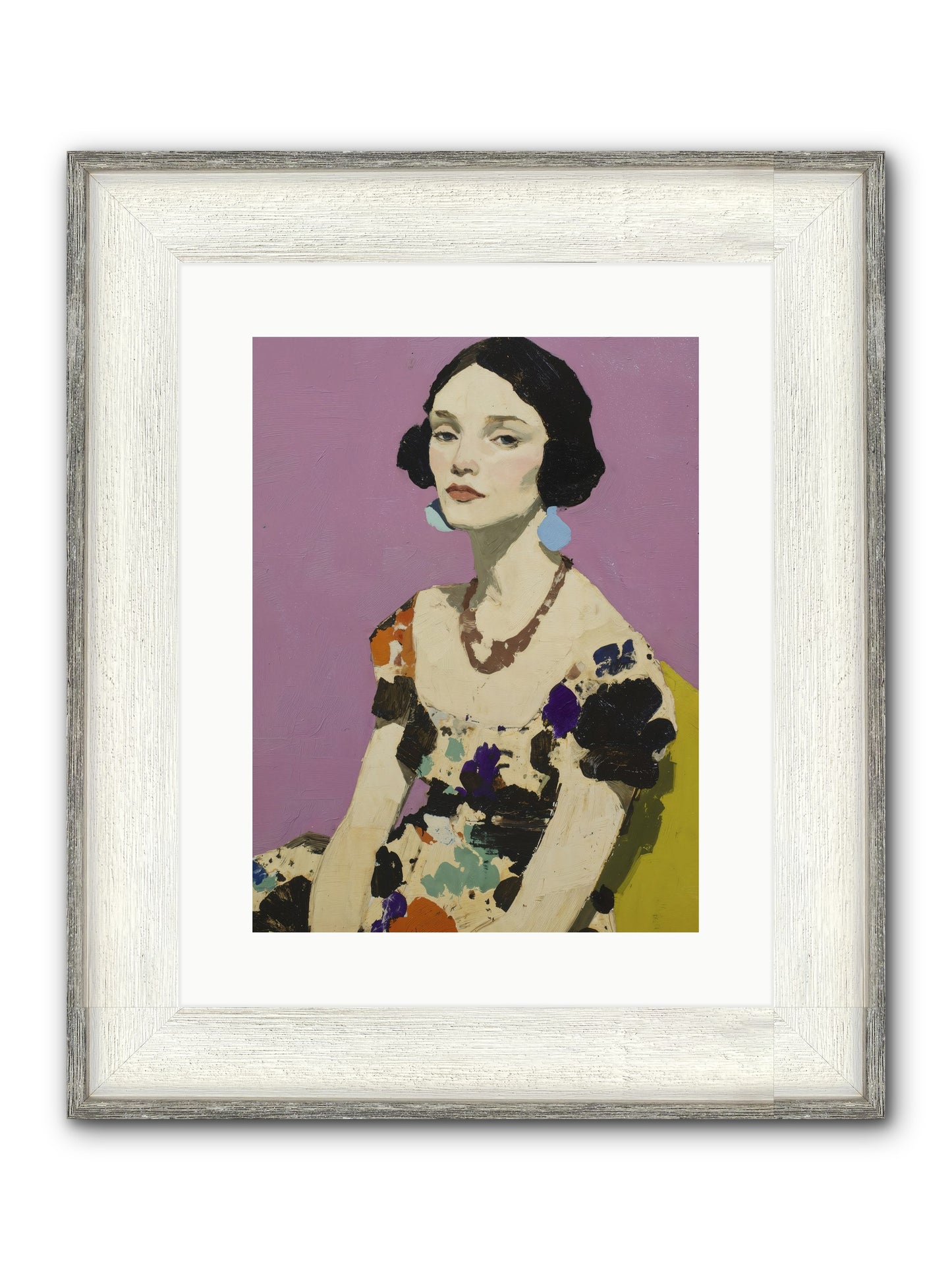 Theatre Queen Framed Print - Driftwood White 12x16