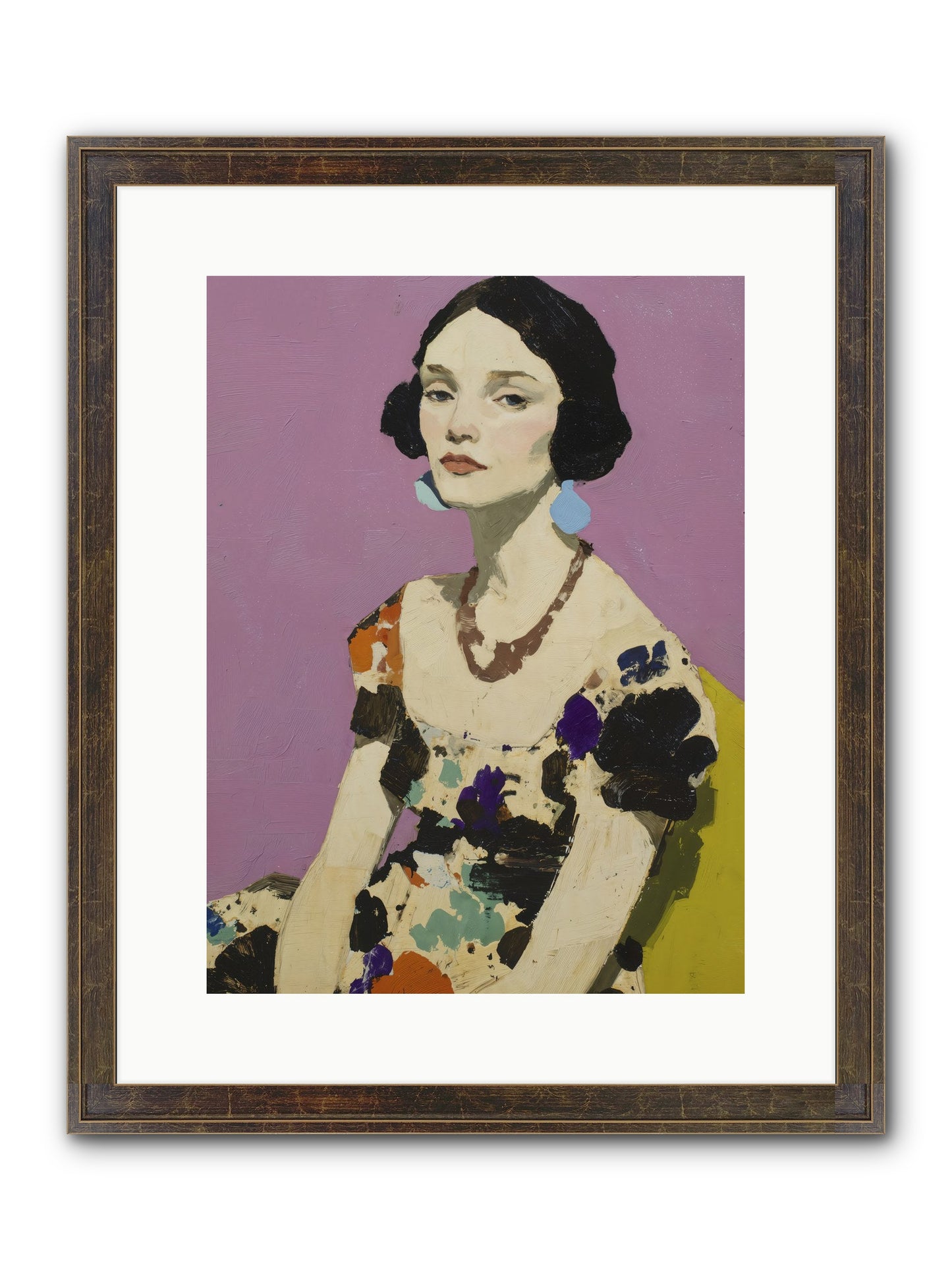 Theatre Queen Framed Print - Slimwoods Black/Gold 12x16