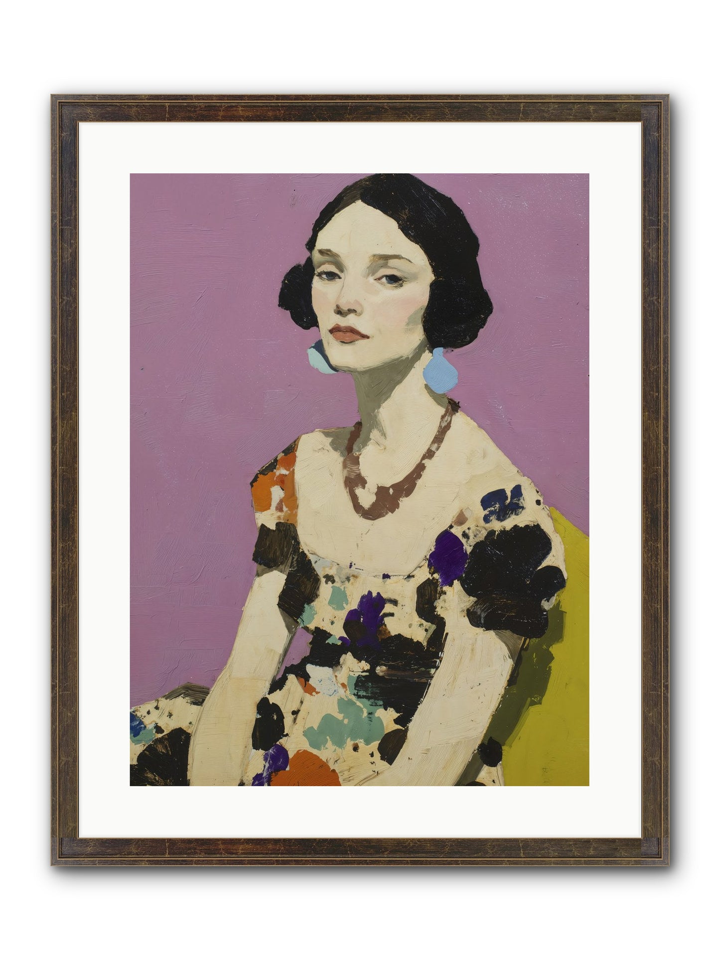 Theatre Queen Framed Print - Slimwoods Black/Gold 18x24