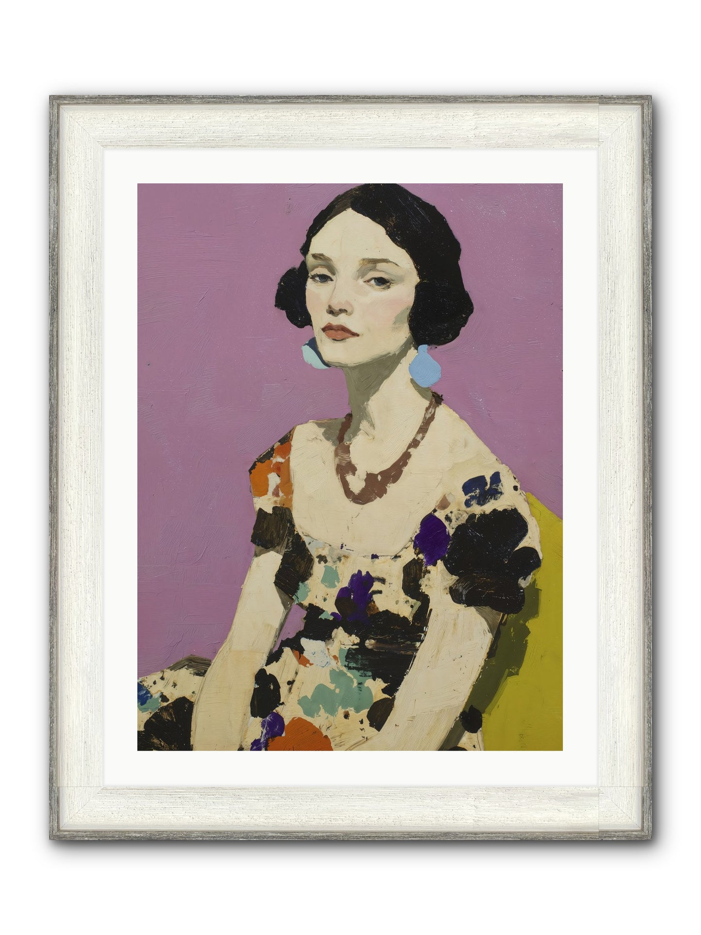 Theatre Queen Framed Print - Driftwood White 24x32