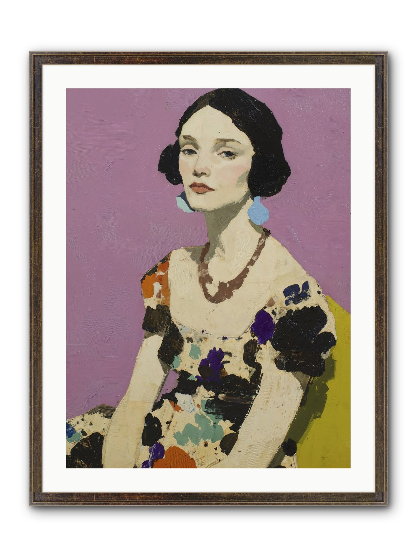 Theatre Queen Framed Print - Slimwoods Black/Gold 24x32