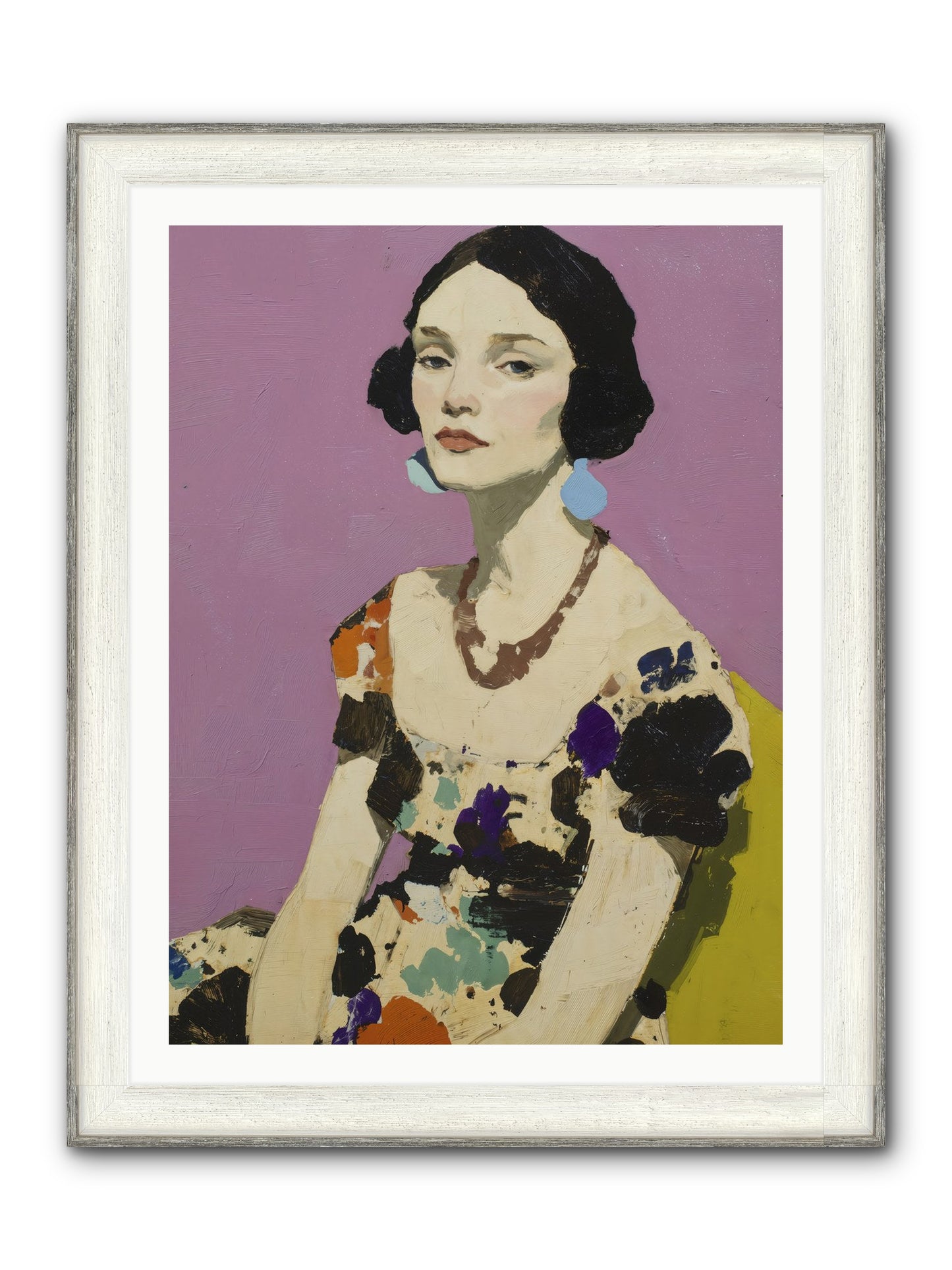Theatre Queen Framed Print - Driftwood White 30x40
