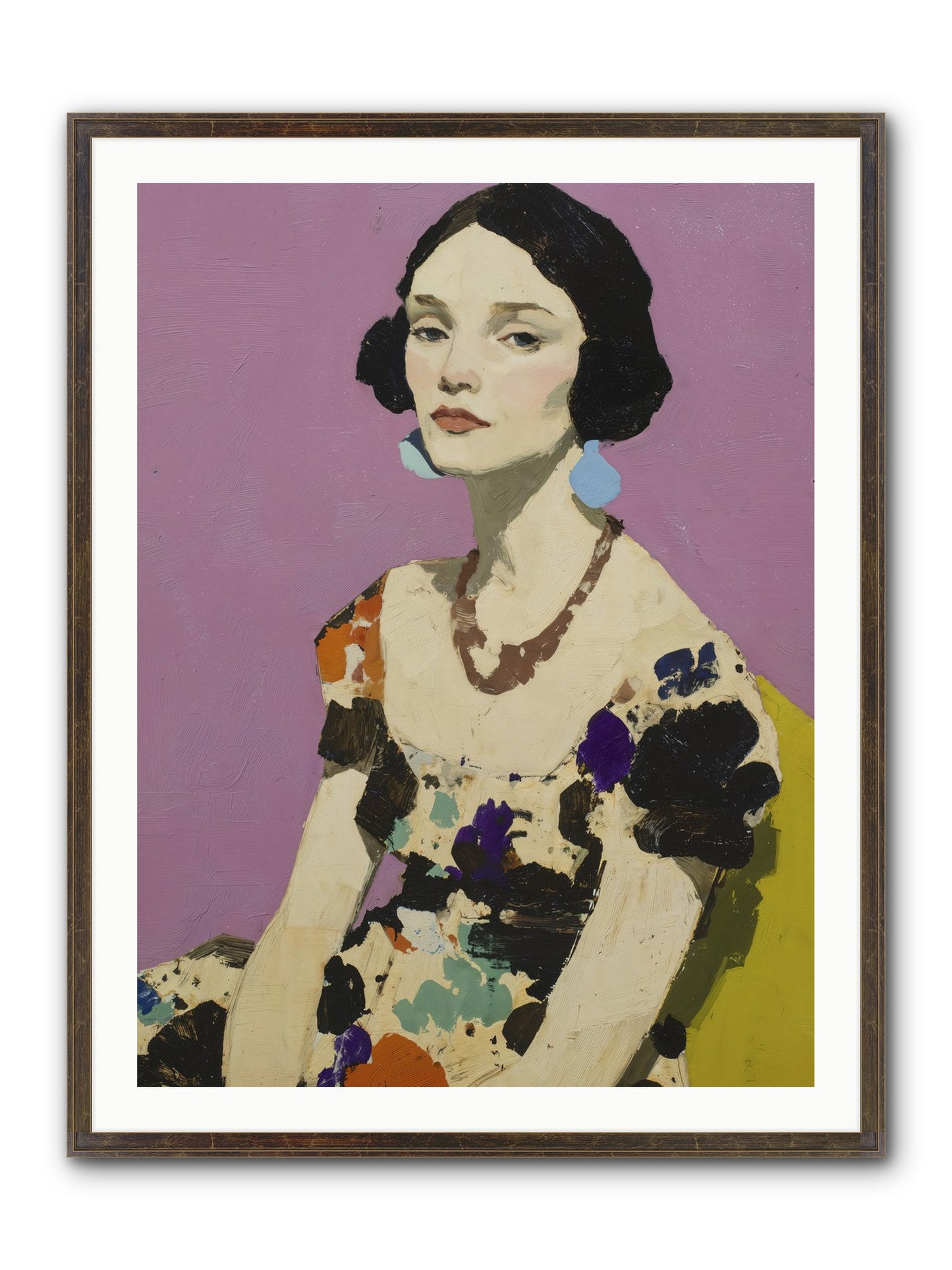 Theatre Queen Framed Print - Slimwoods Black/Gold 30x40