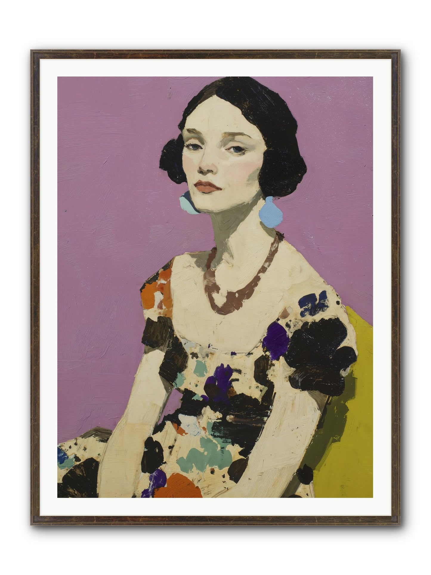 Theatre Queen Framed Print - Slimwoods Black/Gold 36x48