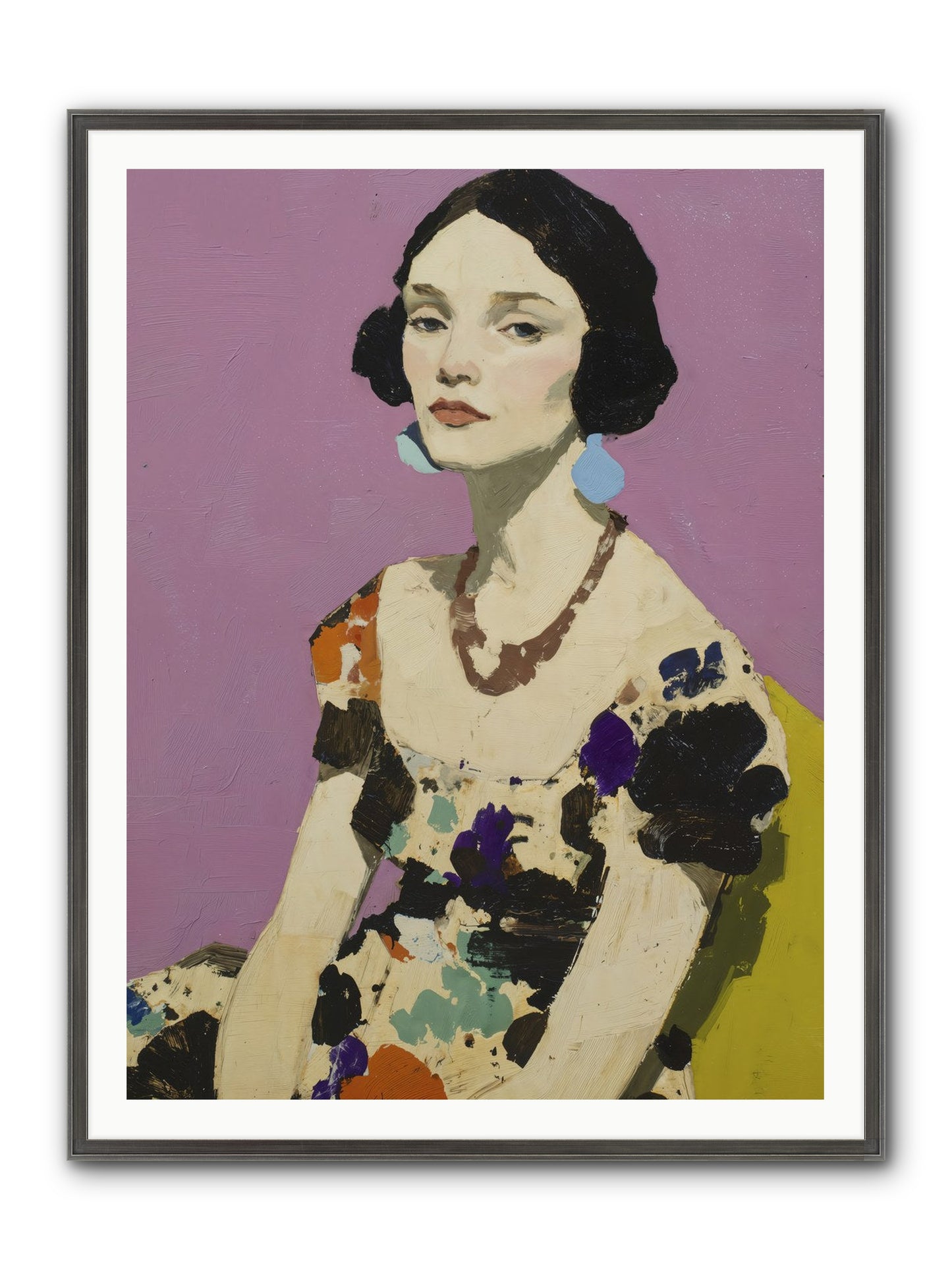 Theatre Queen Framed Print - Slimwoods Black/Silver 36x48