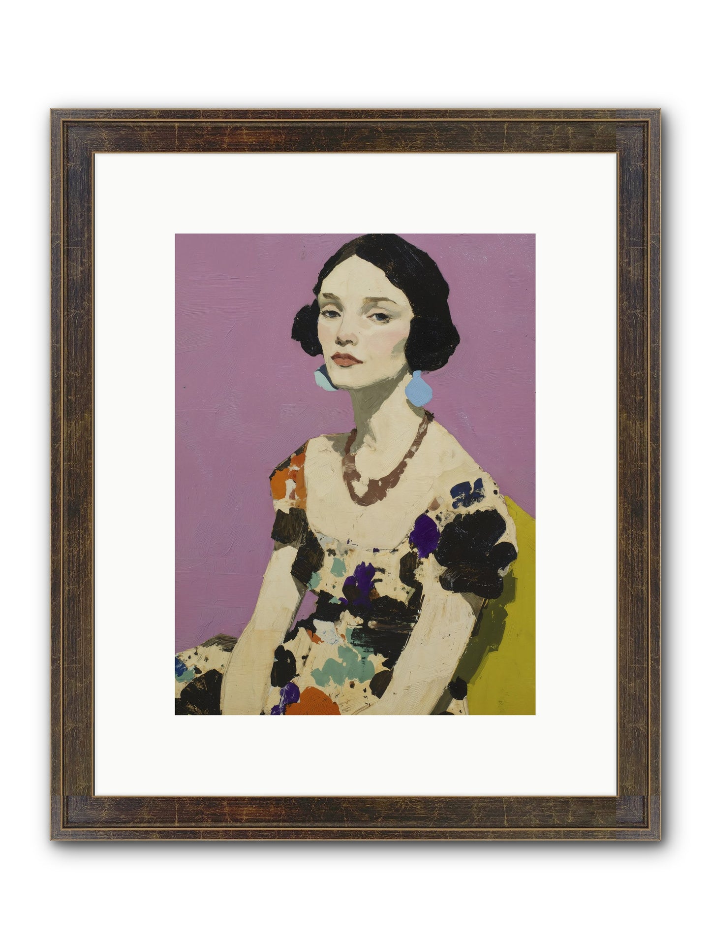 Theatre Queen Framed Print - Slimwoods Black/Gold 9x12