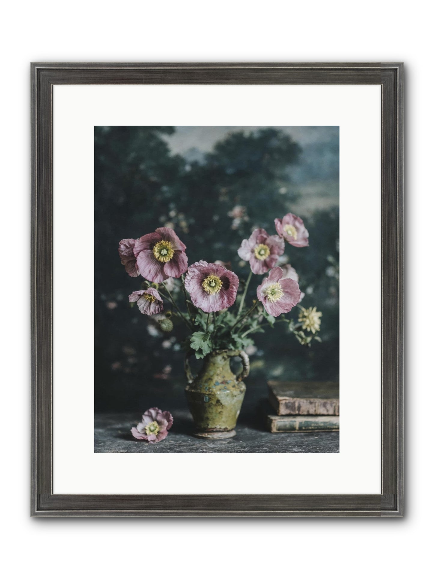 Theatrical Times Framed Print - Slimwoods Black/Silver 12x16