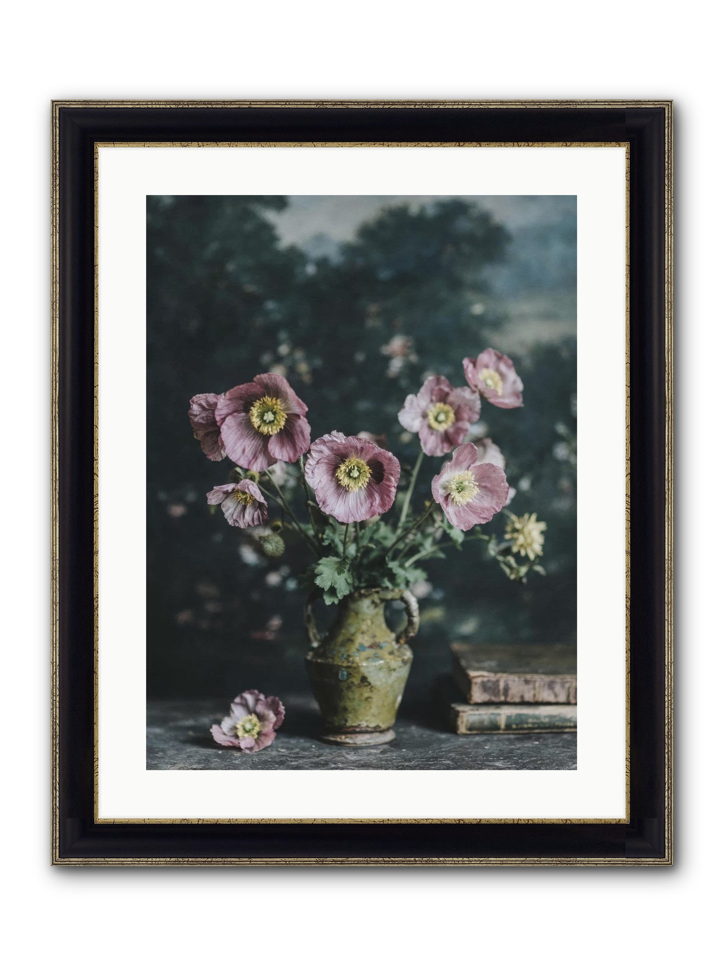 Theatrical Times Framed Print - Black & Gold 18x24