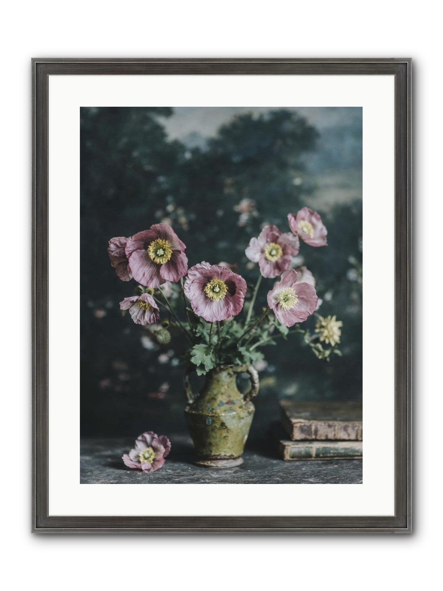 Theatrical Times Framed Print - Slimwoods Black/Silver 18x24