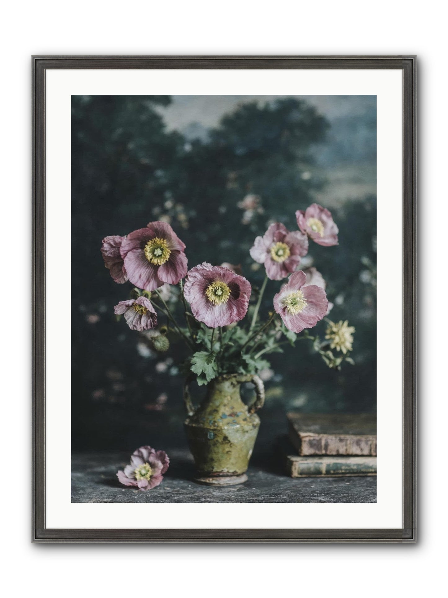 Theatrical Times Framed Print - Slimwoods Black/Silver 24x32