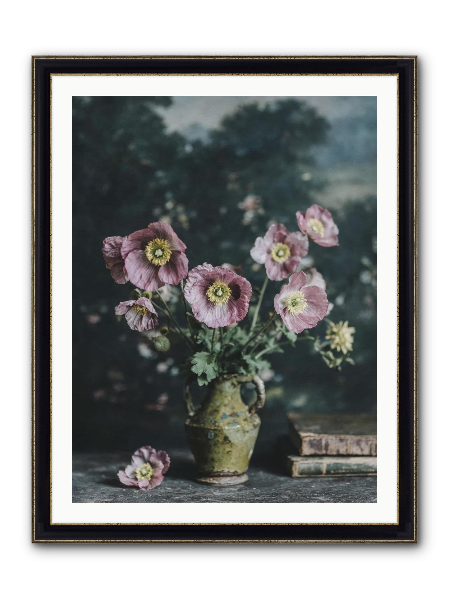 Theatrical Times Framed Print - Black & Gold 30x40