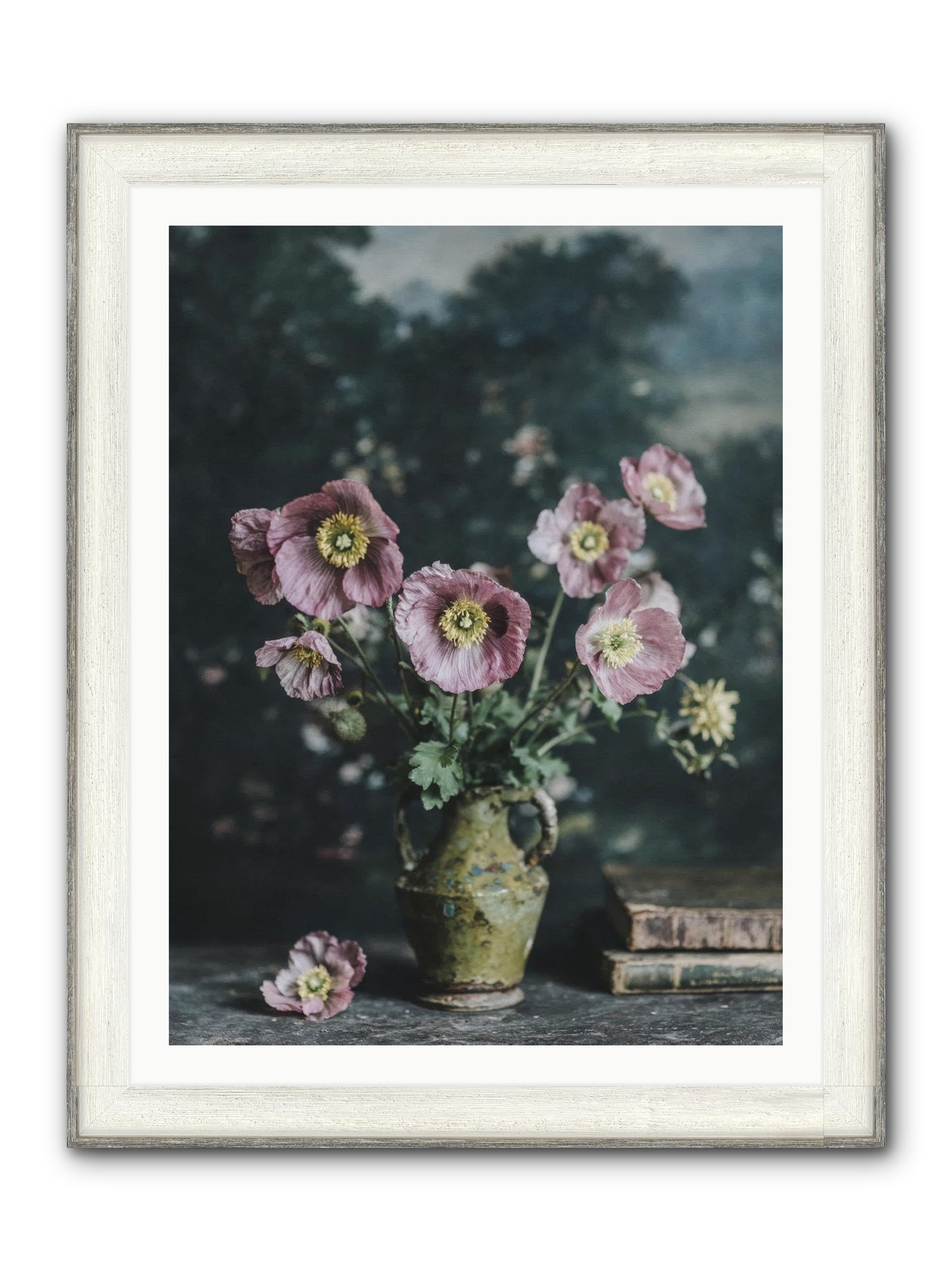 Theatrical Times Framed Print - Driftwood White 30x40